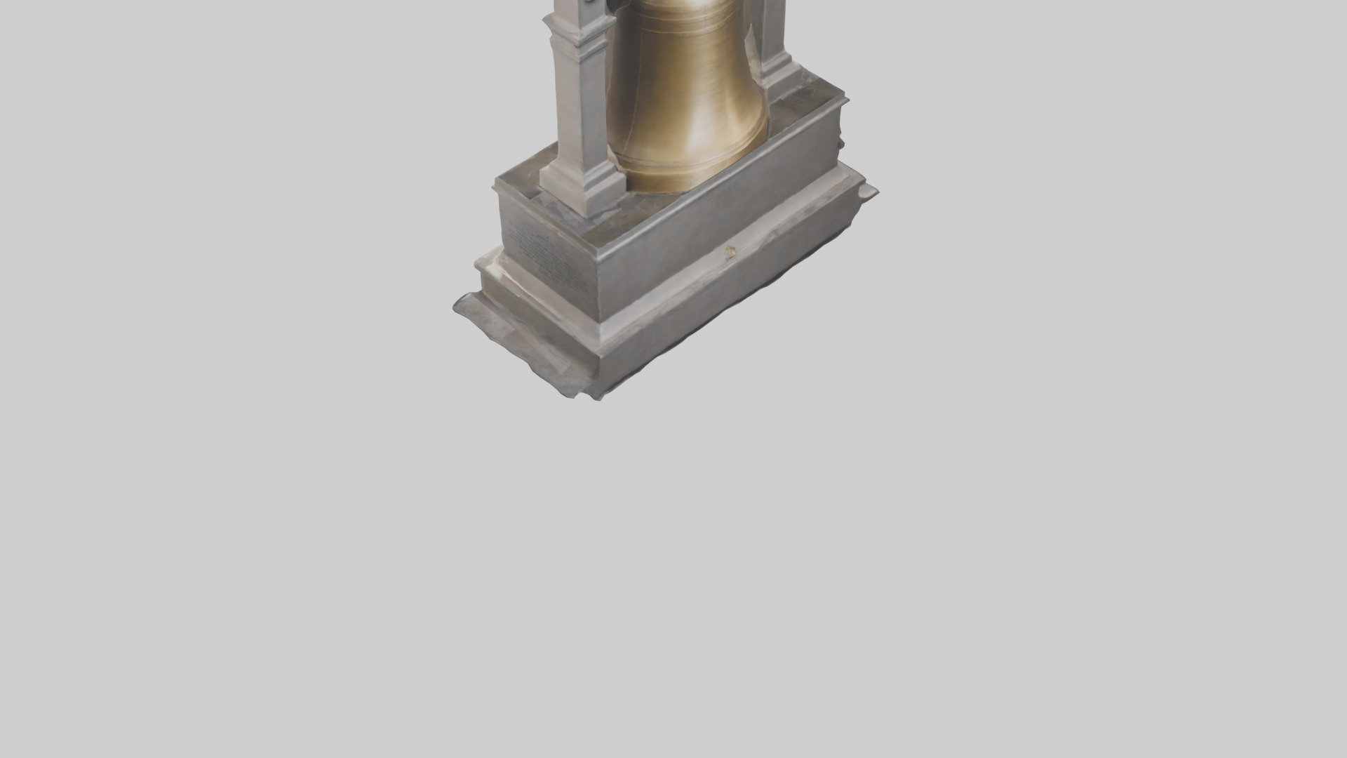 Freedom Bell monument model 3D model_3