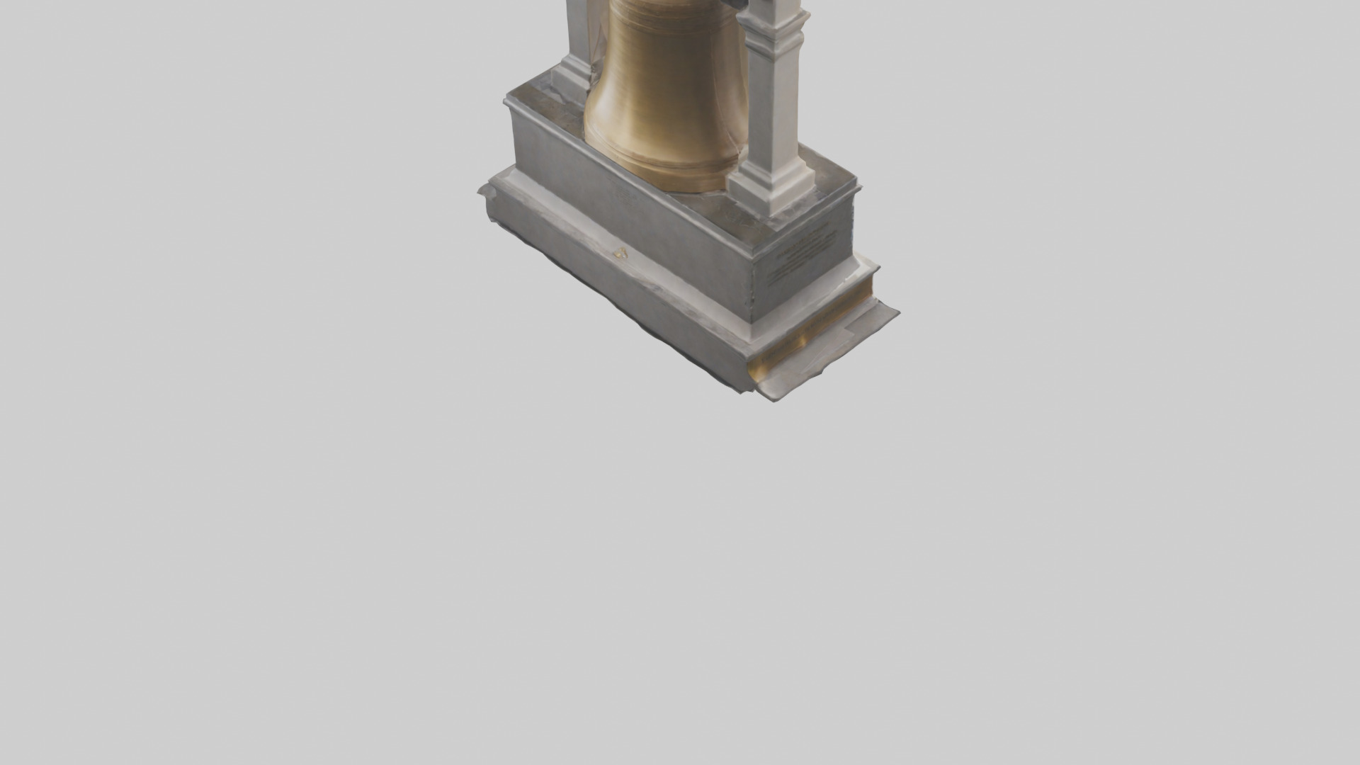 Freedom Bell monument model 3D model_4