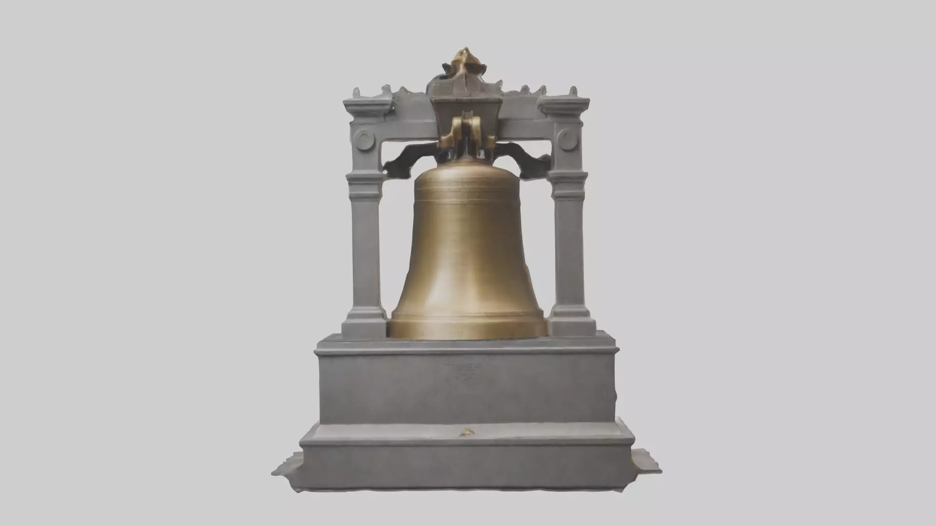Freedom Bell monument model 3D model_0