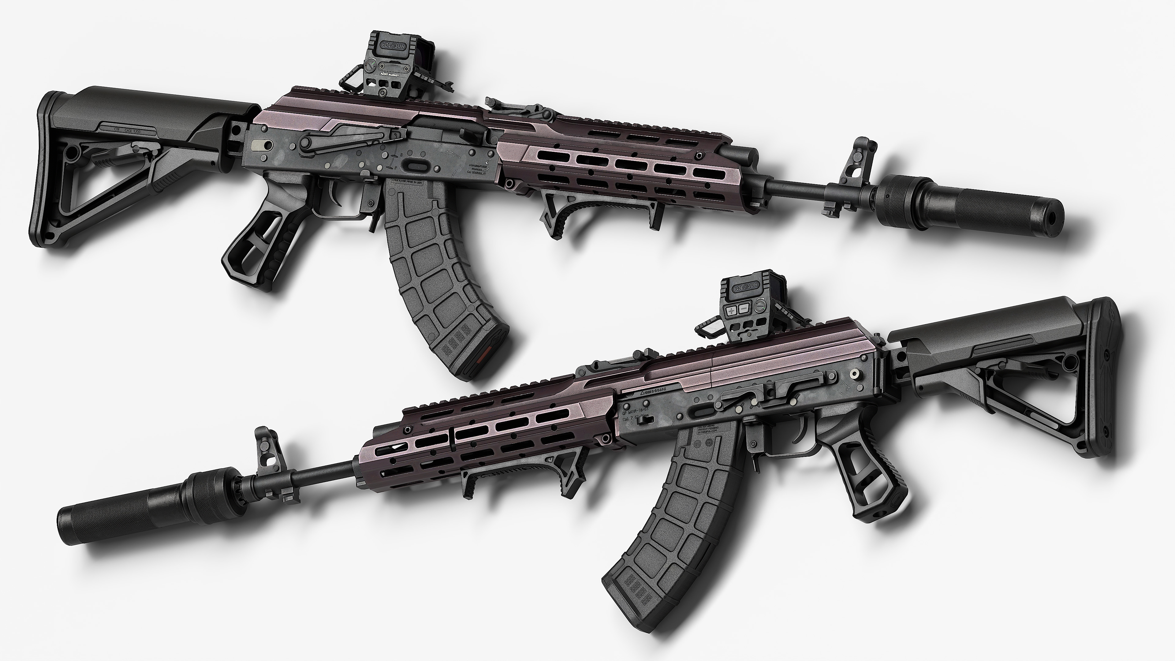 Magpul PMAG AK AKM MOE 30-Round Magazine Low-poly 3D model_14