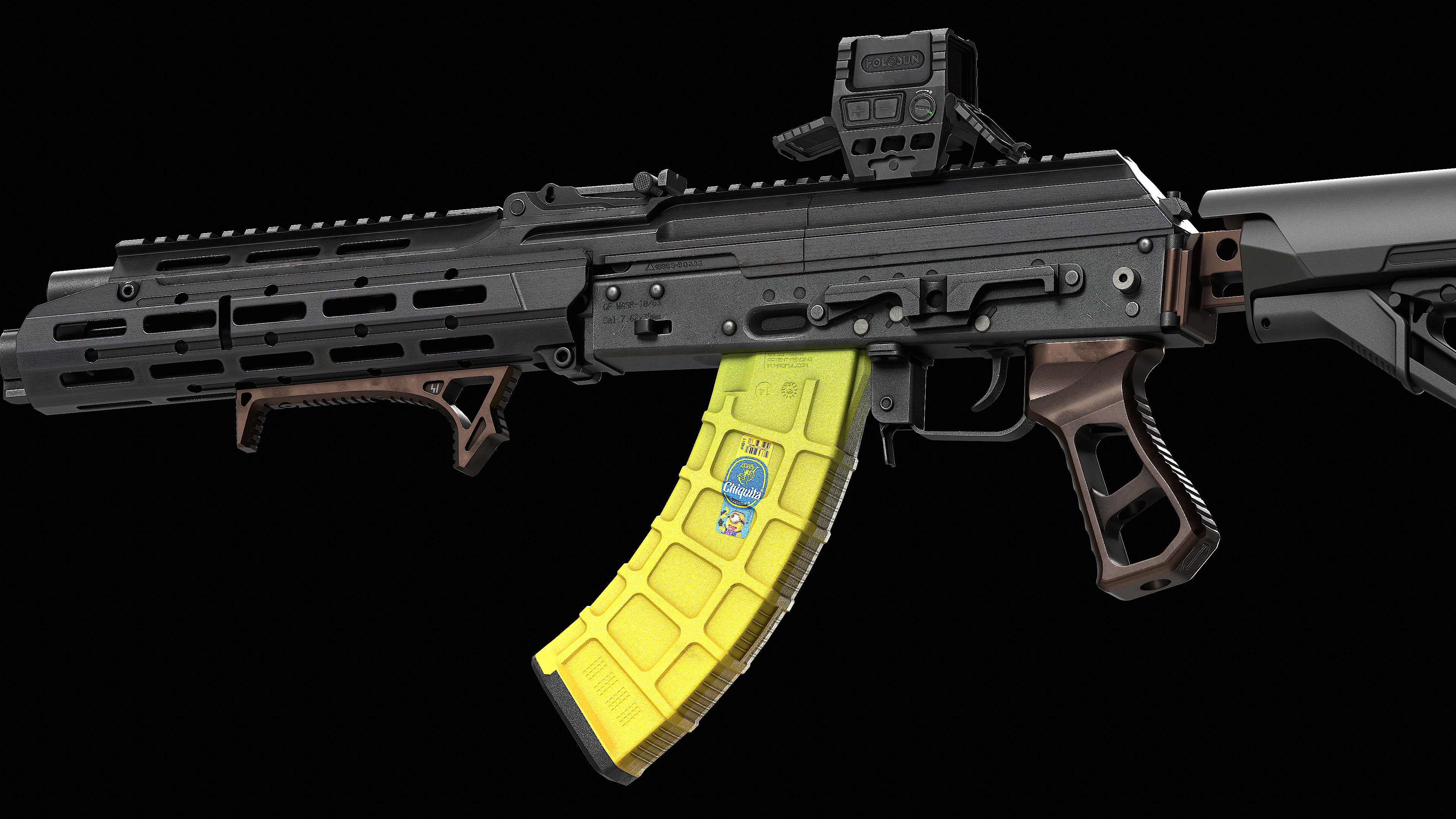 Magpul PMAG AK AKM MOE 30-Round Magazine Low-poly 3D model_9