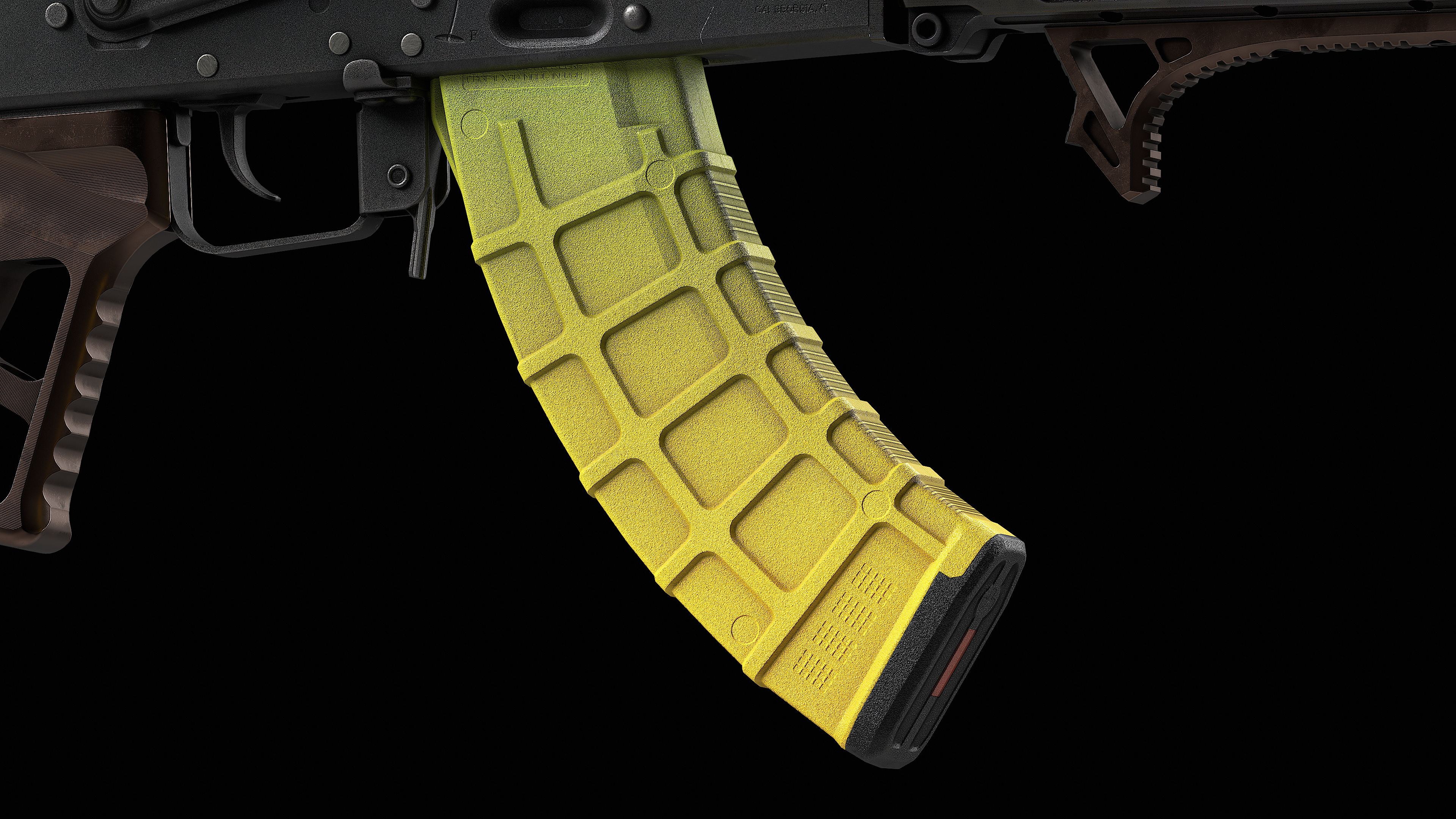 Magpul PMAG AK AKM MOE 30-Round Magazine Low-poly 3D model_10
