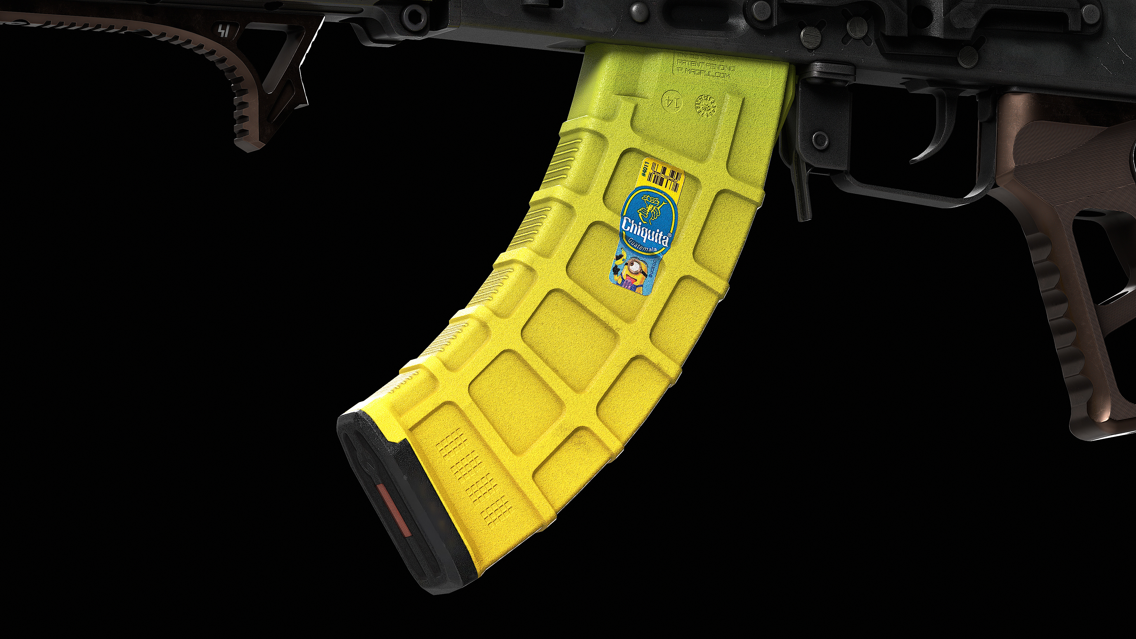 Magpul PMAG AK AKM MOE 30-Round Magazine Low-poly 3D model_11