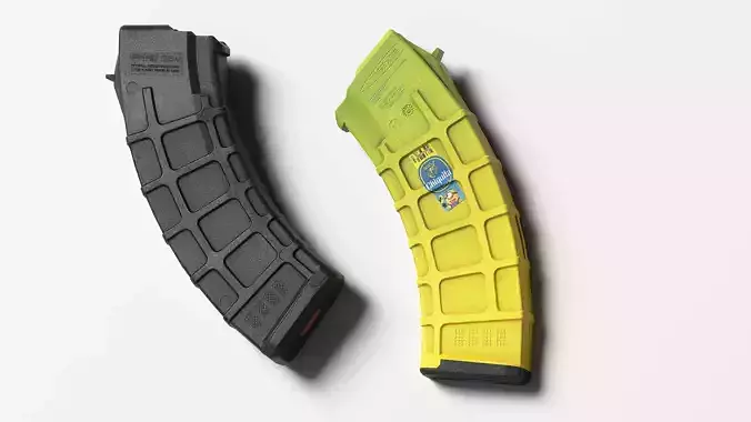 Magpul PMAG AK AKM MOE 30-Round Magazine Low-poly 3D model