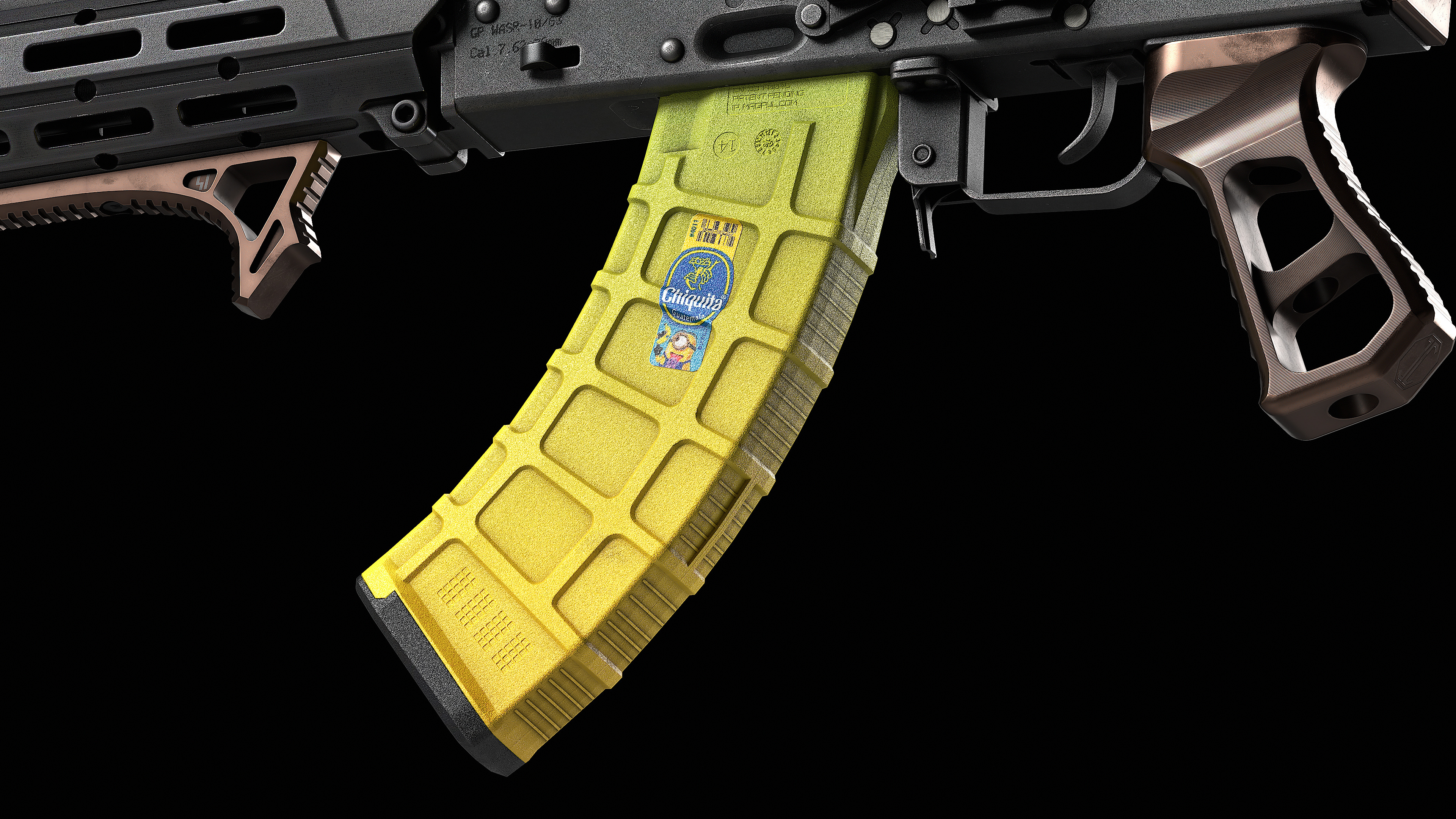 Magpul PMAG AK AKM MOE 30-Round Magazine Low-poly 3D model_8