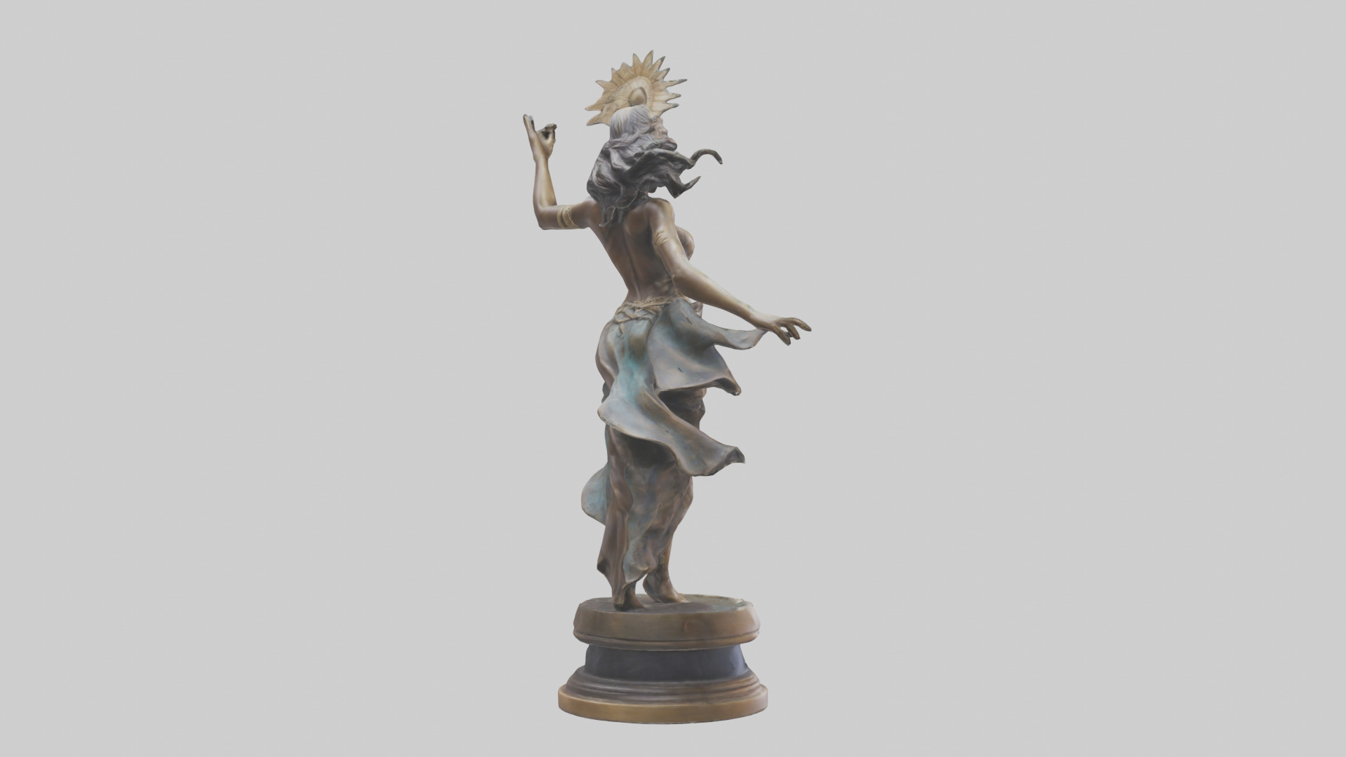 Freedom Dancer statue model 3D model_2