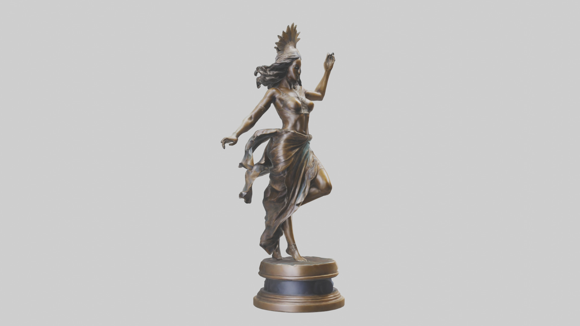 Freedom Dancer statue model 3D model_7