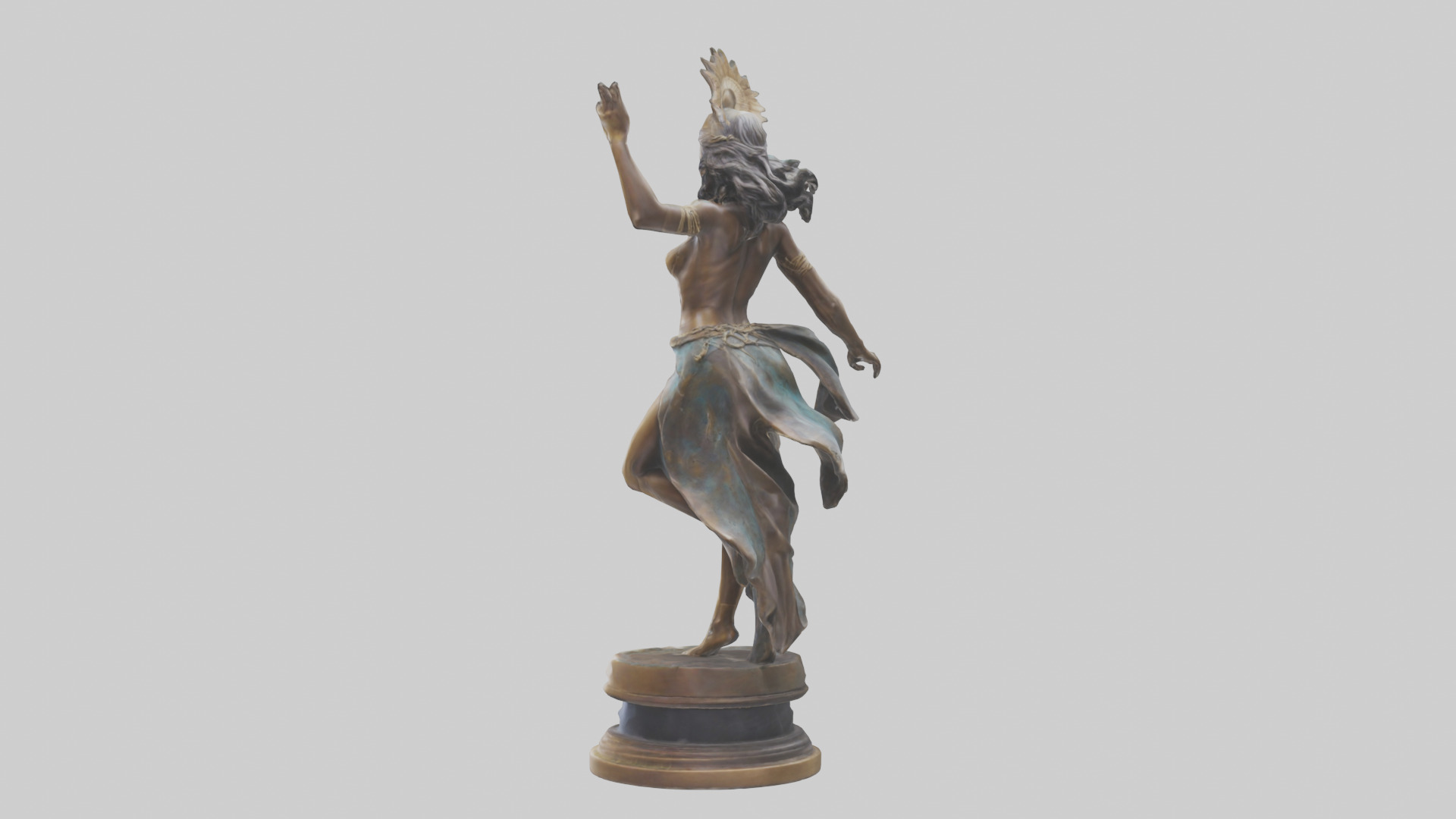 Freedom Dancer statue model 3D model_1