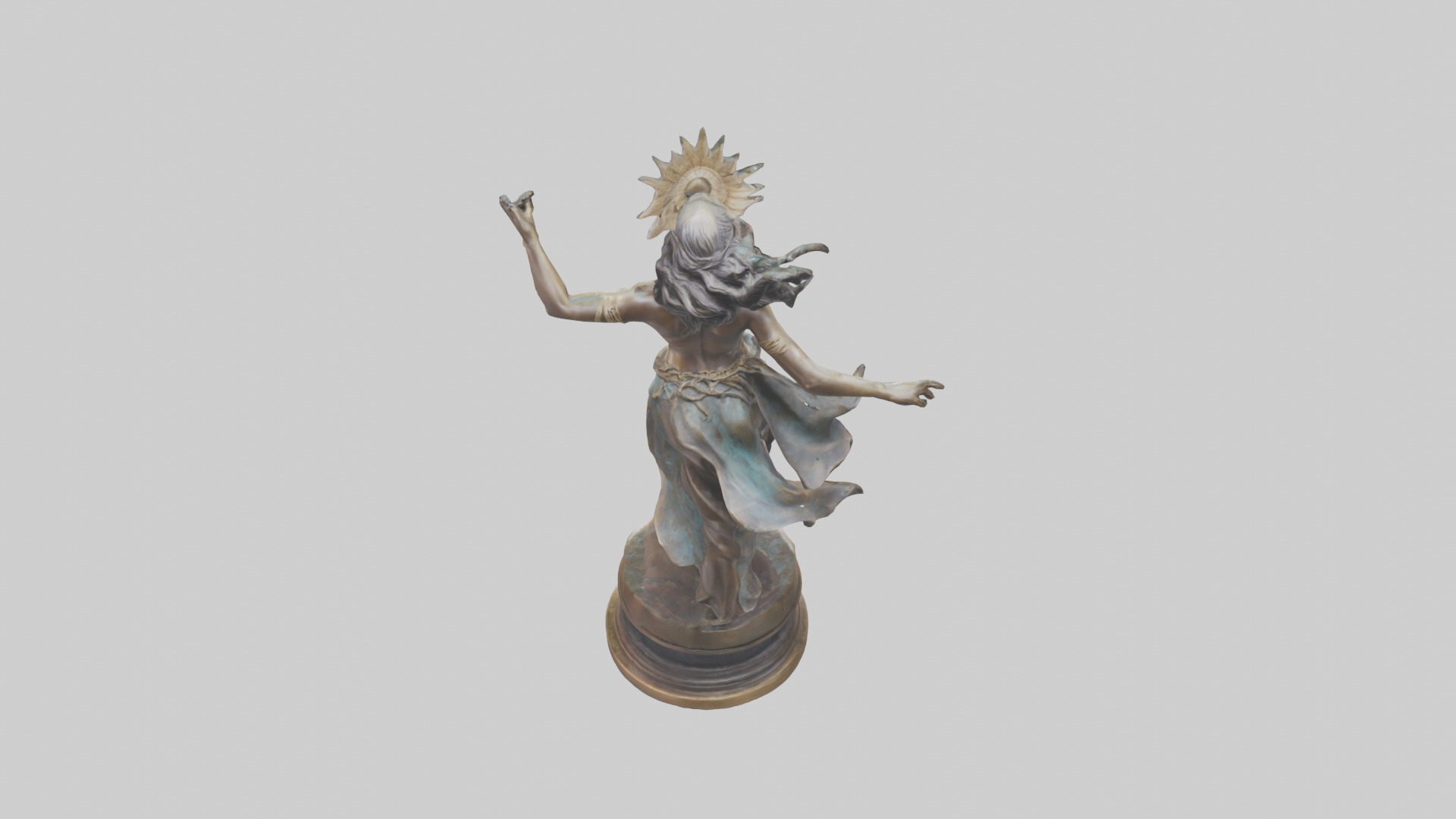Freedom Dancer statue model 3D model_15