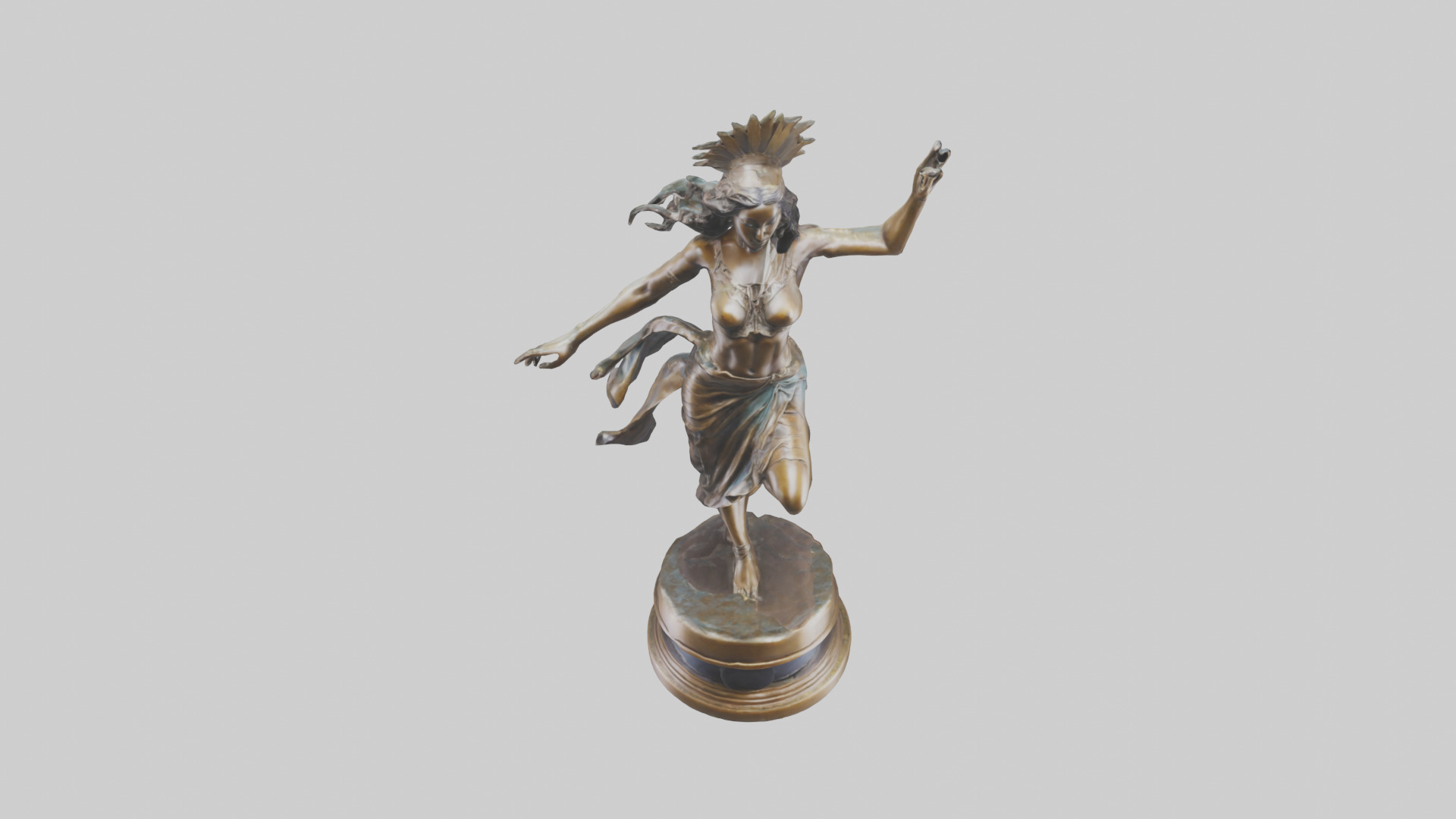 Freedom Dancer statue model 3D model_16