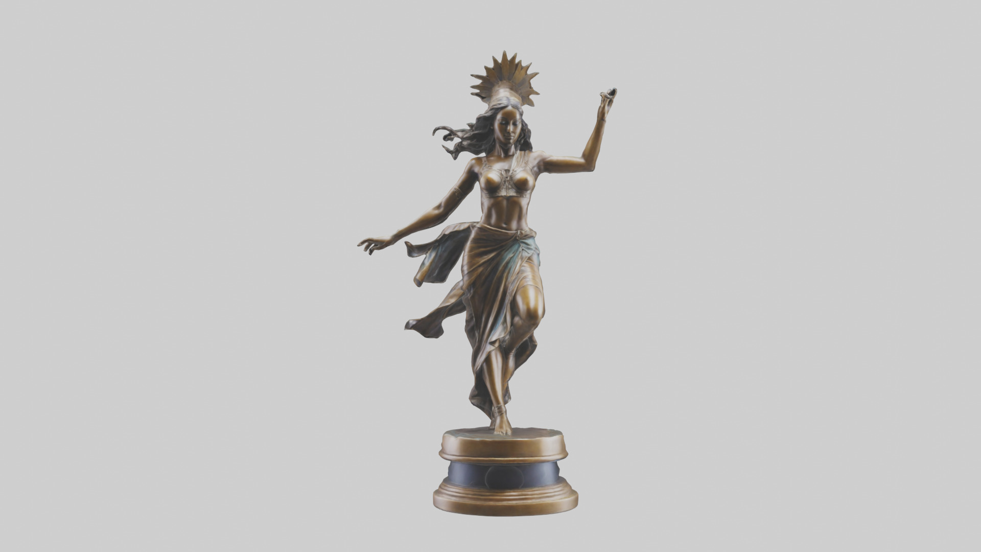 Freedom Dancer statue model 3D model_9