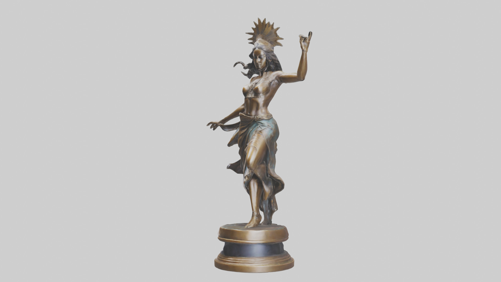 Freedom Dancer statue model 3D model_8