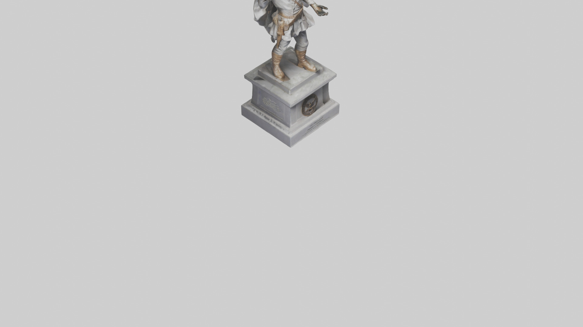 Freedom Fighter statue model 2 3D model_16