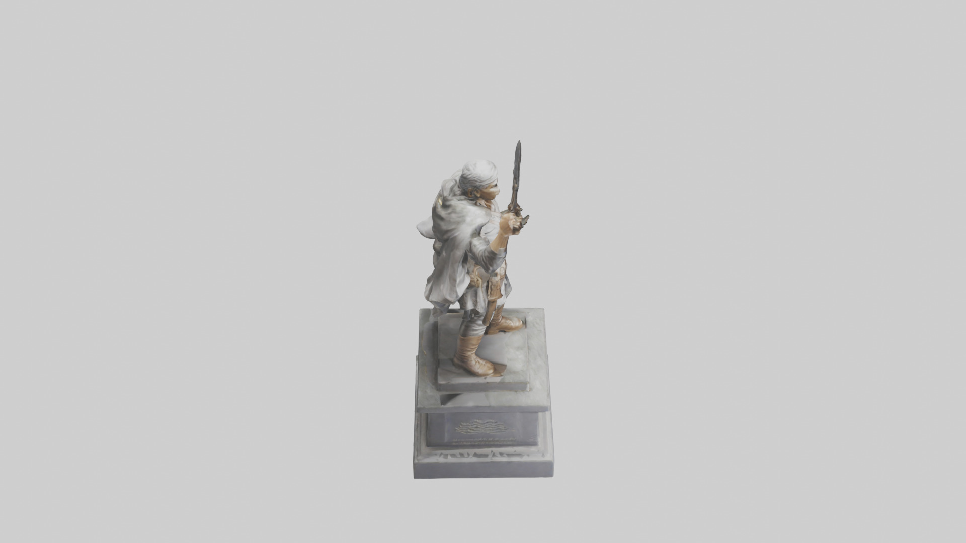 Freedom Fighter statue model 2 3D model_28