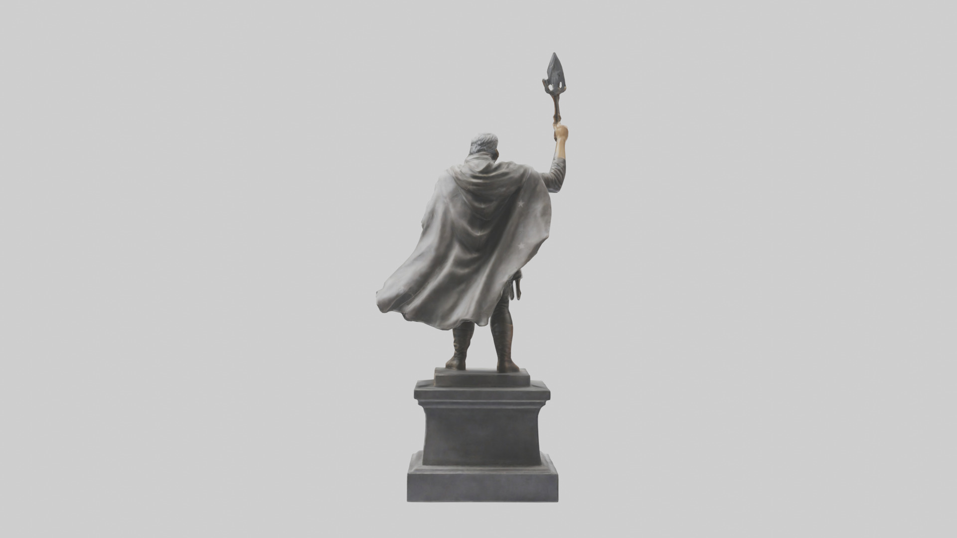 Freedom Fighter statue model 2 3D model_10