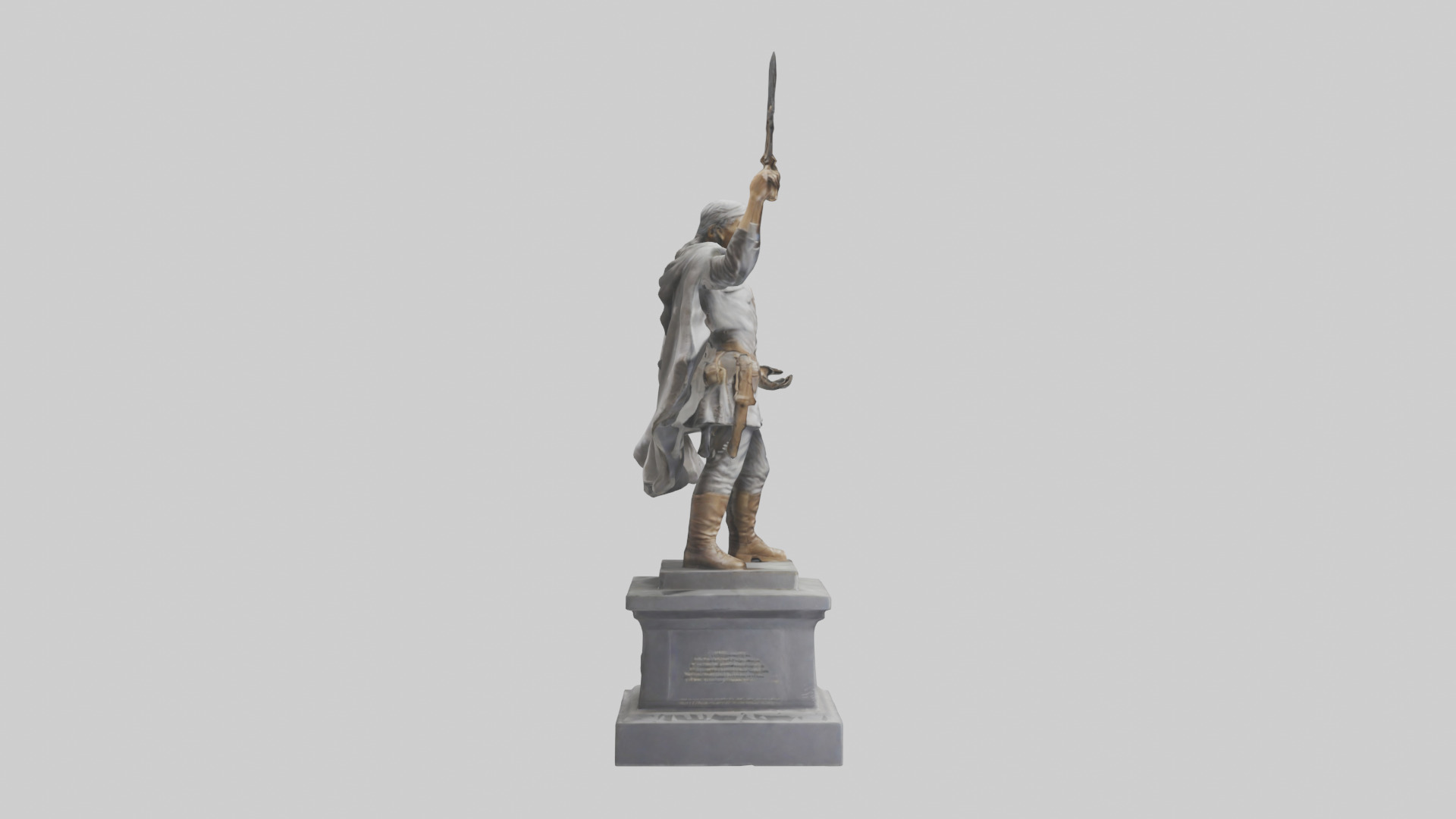 Freedom Fighter statue model 2 3D model_23