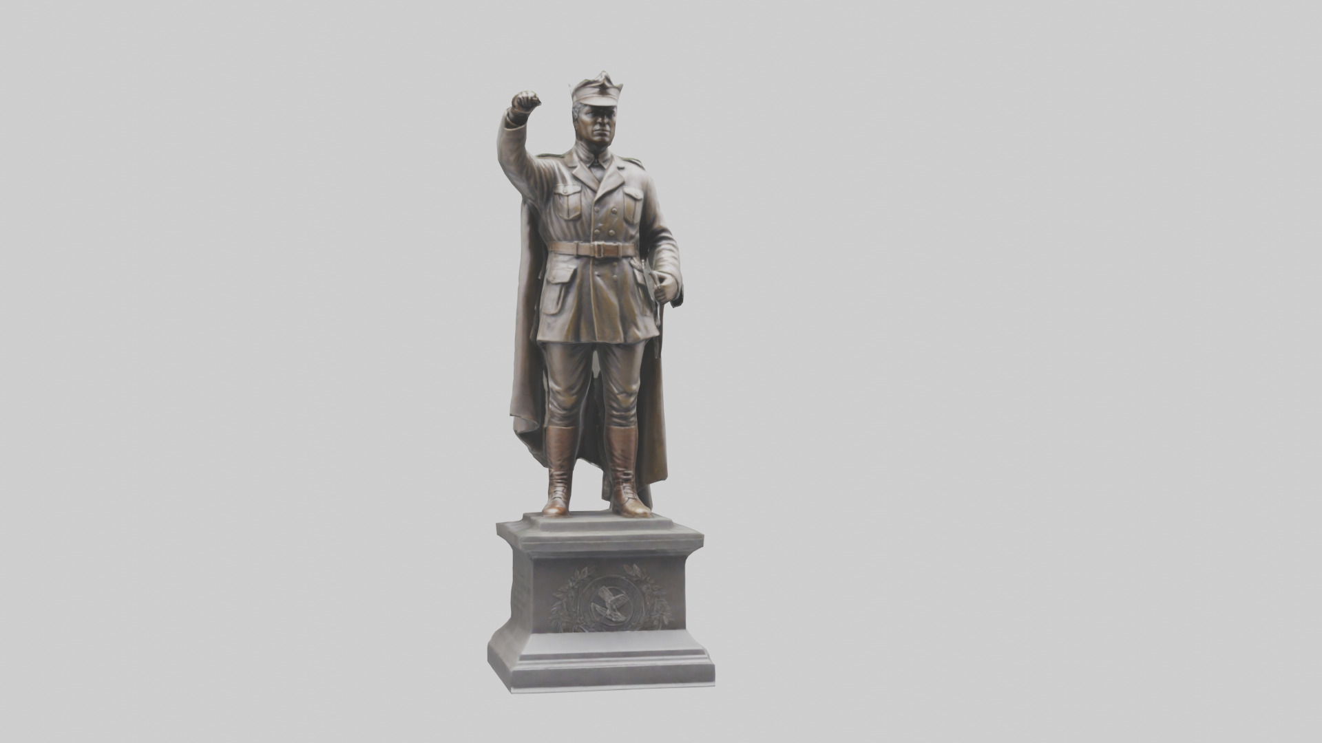 Freedom Fighter statue model 2 3D model_6