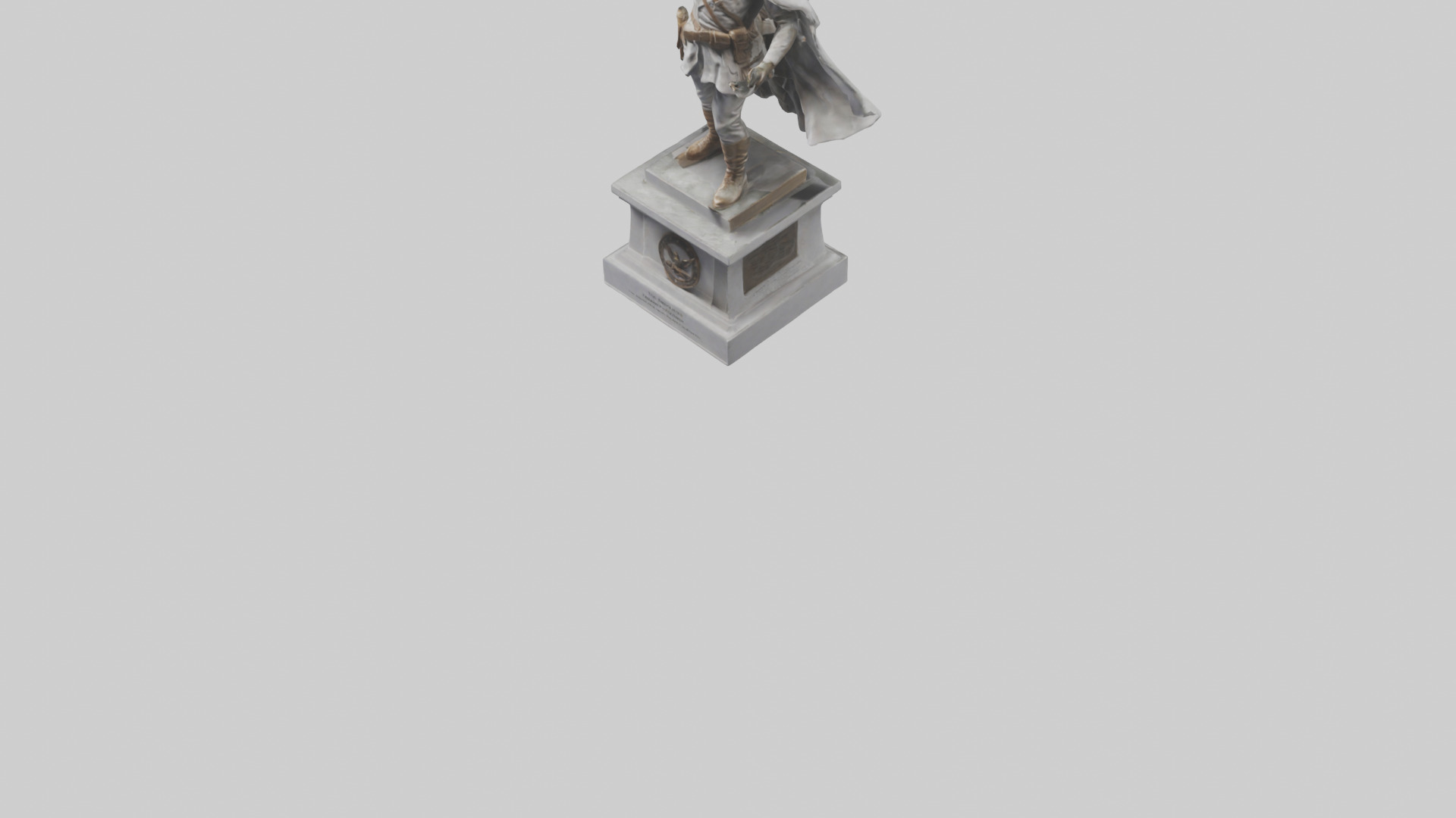 Freedom Fighter statue model 2 3D model_15