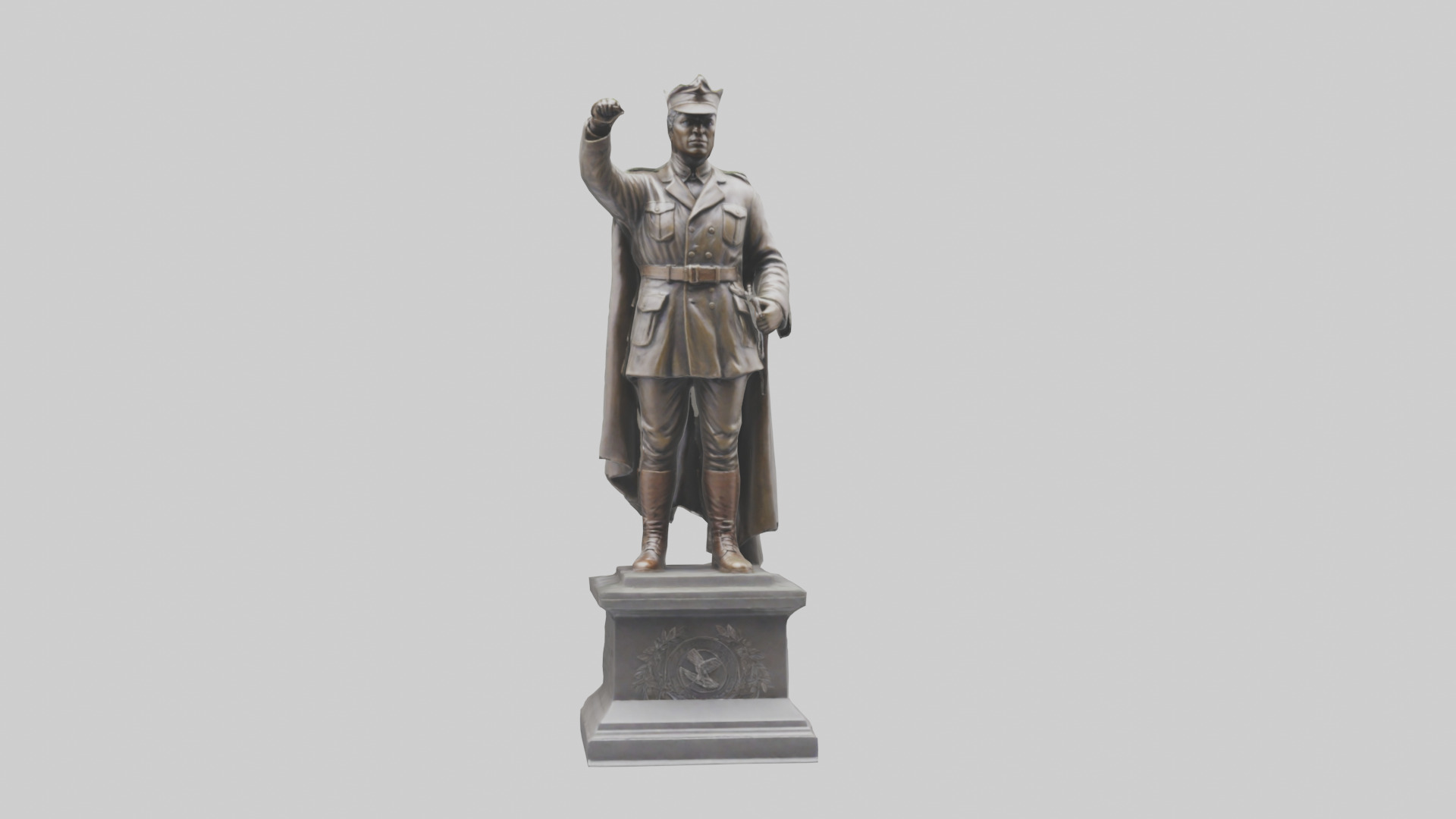 Freedom Fighter statue model 2 3D model_5