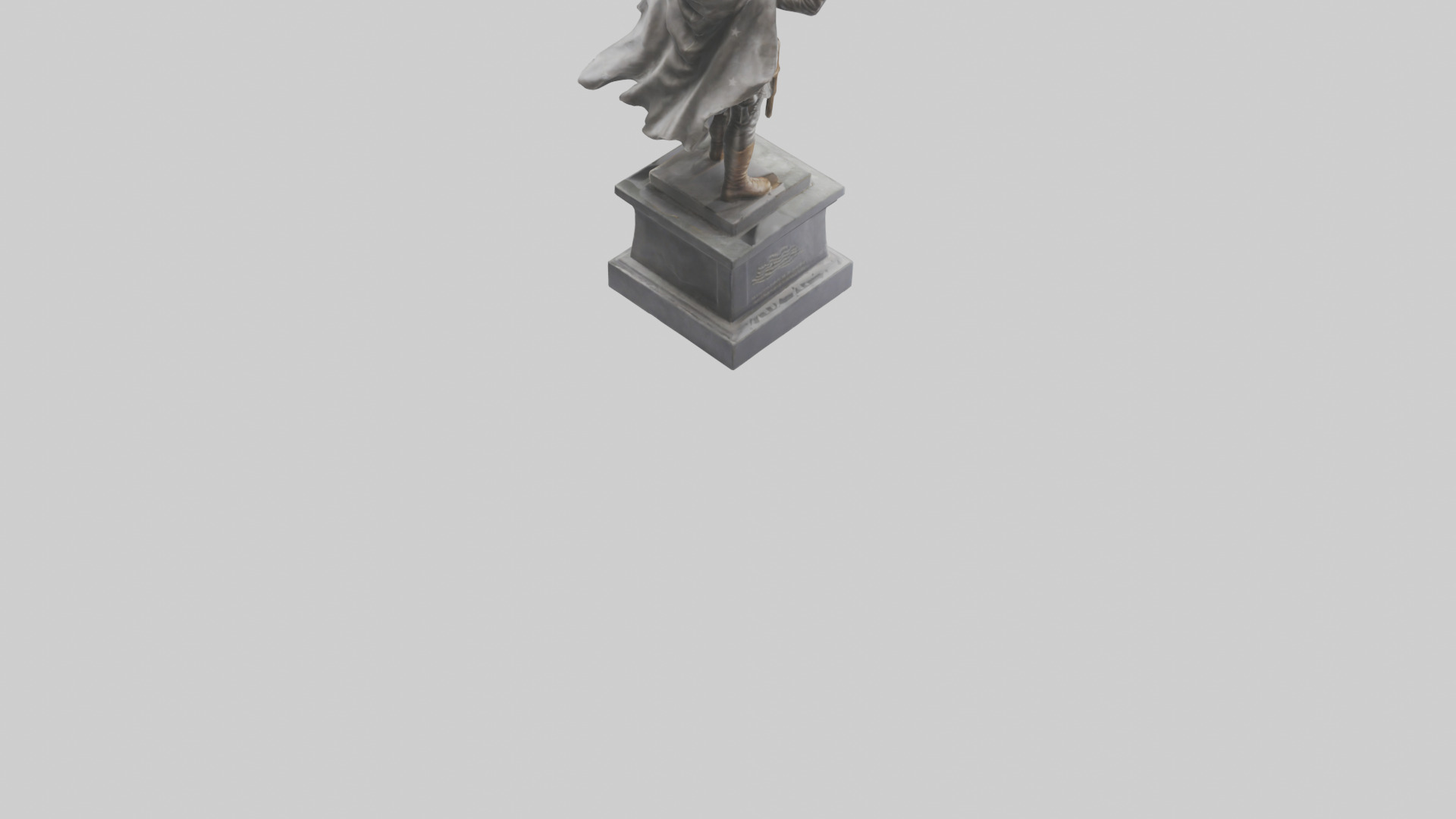Freedom Fighter statue model 2 3D model_14