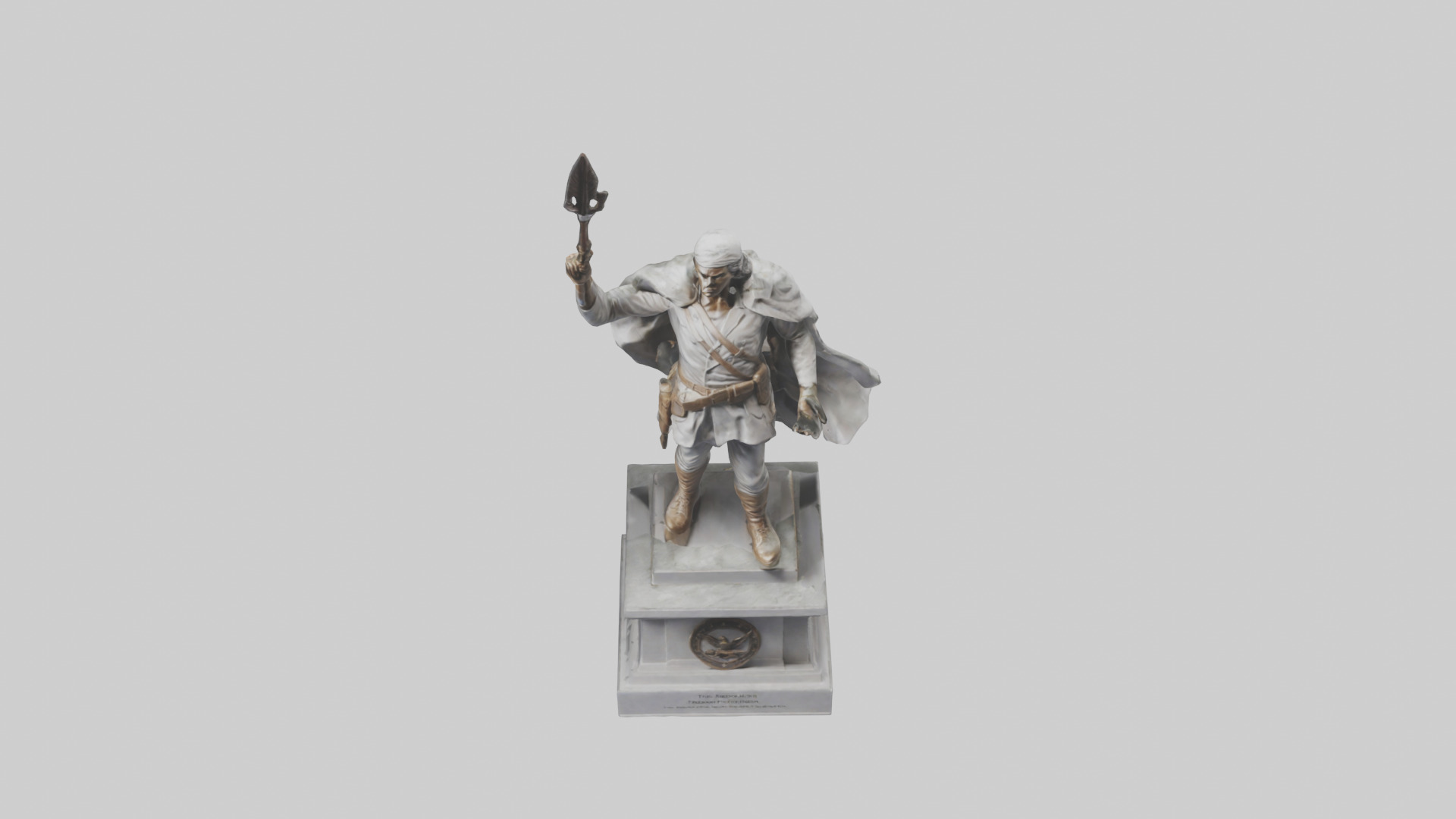 Freedom Fighter statue model 2 3D model_26
