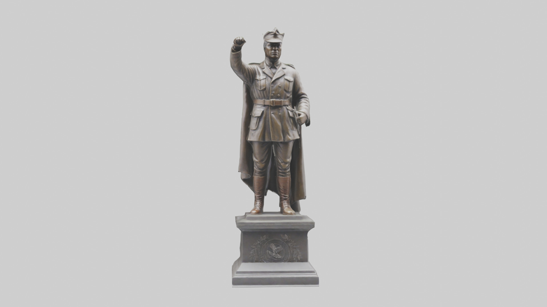 Freedom Fighter statue model 2 3D model_7