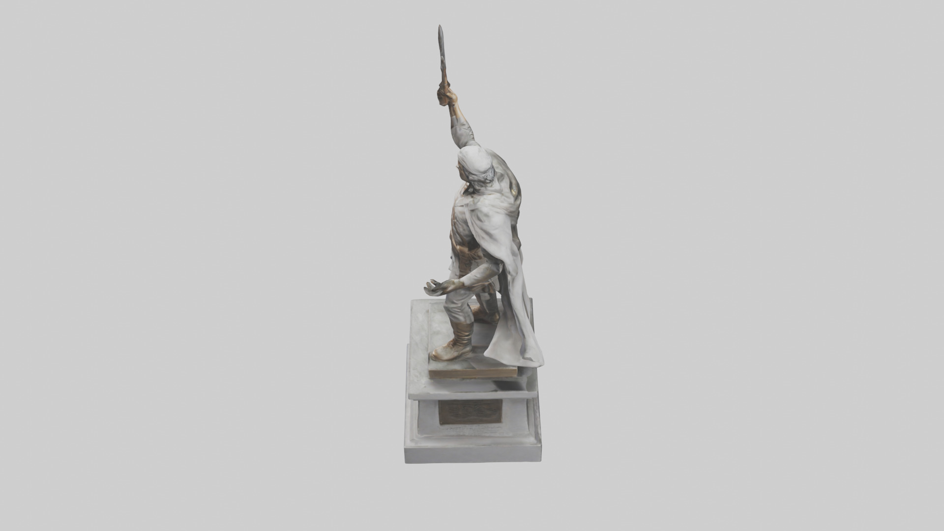 Freedom Fighter statue model 2 3D model_27