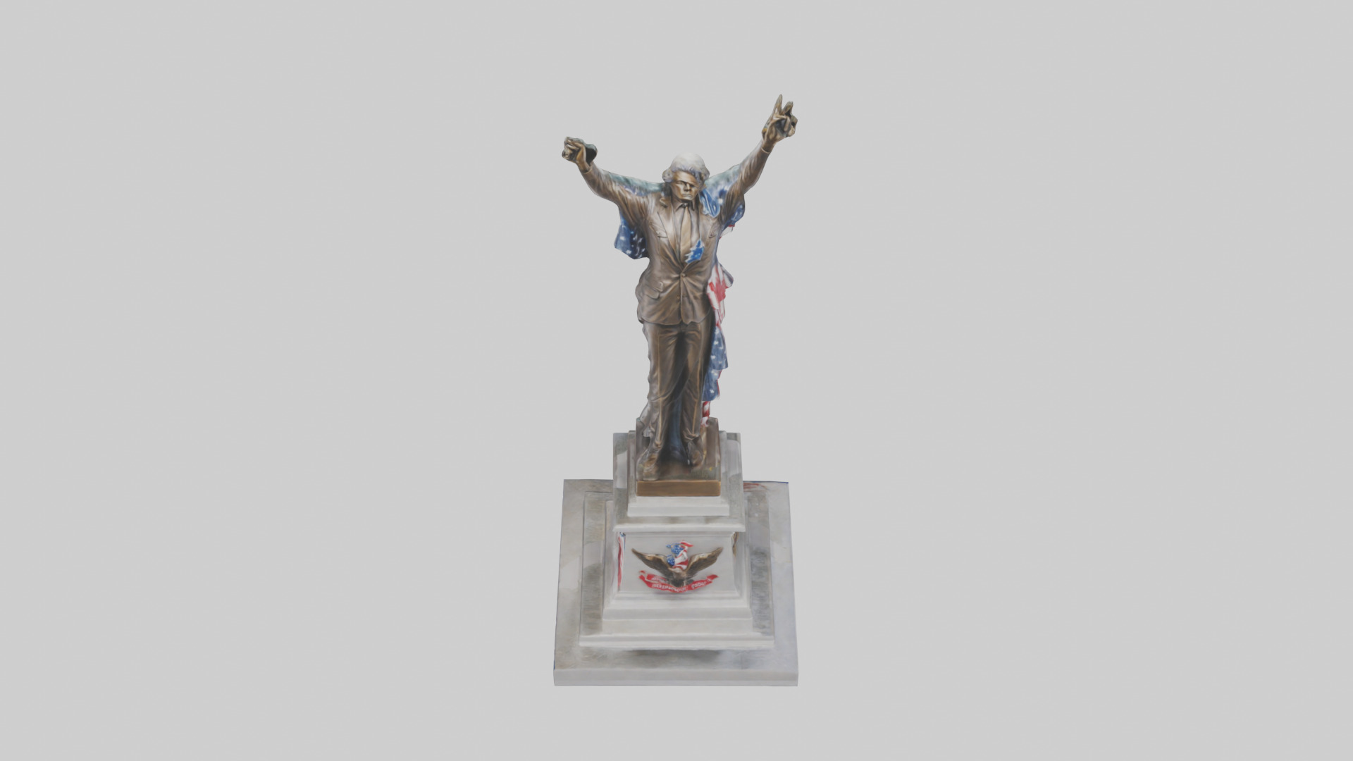 Freedom Forever statue model 3D model_16