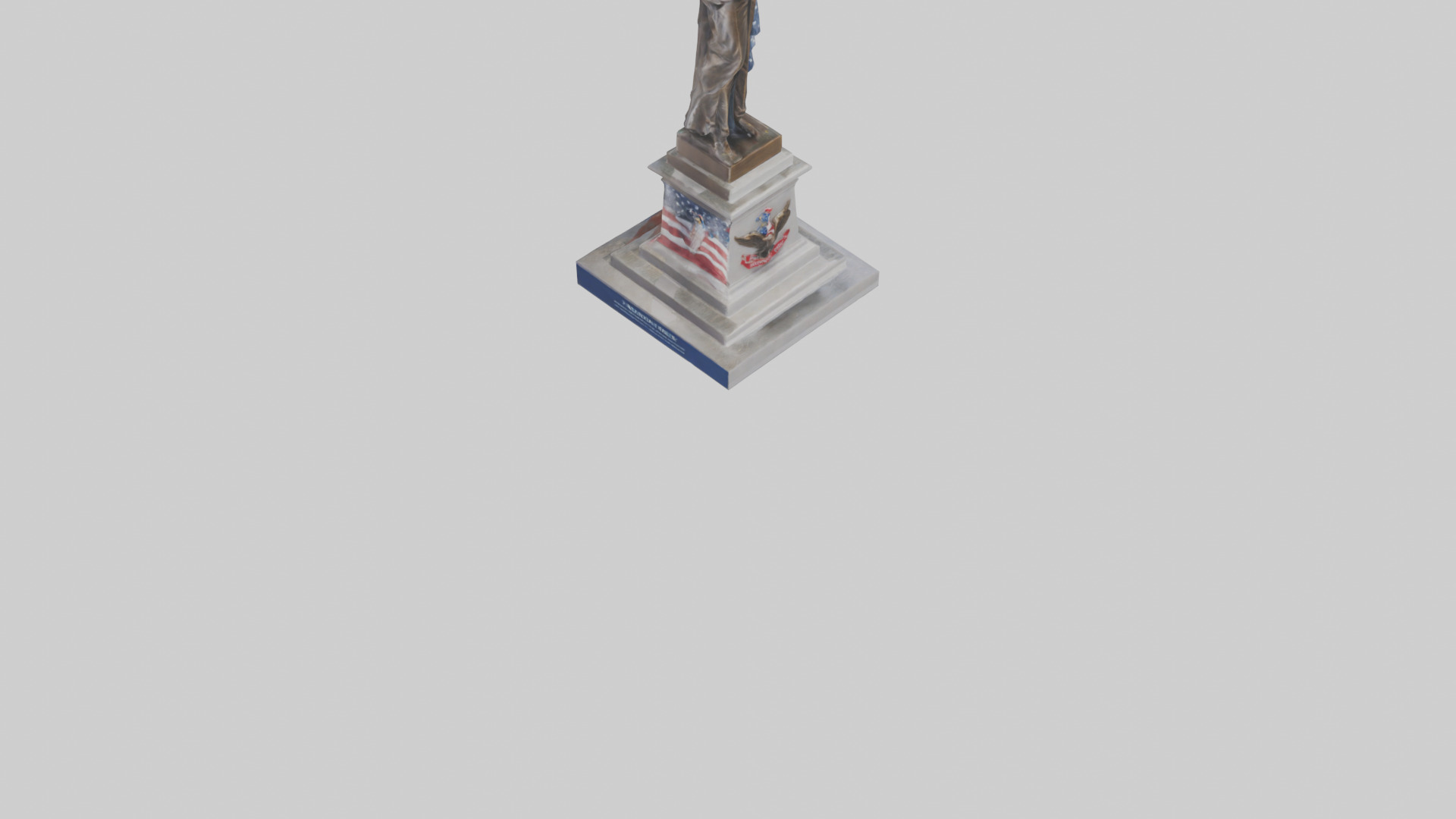 Freedom Forever statue model 3D model_6