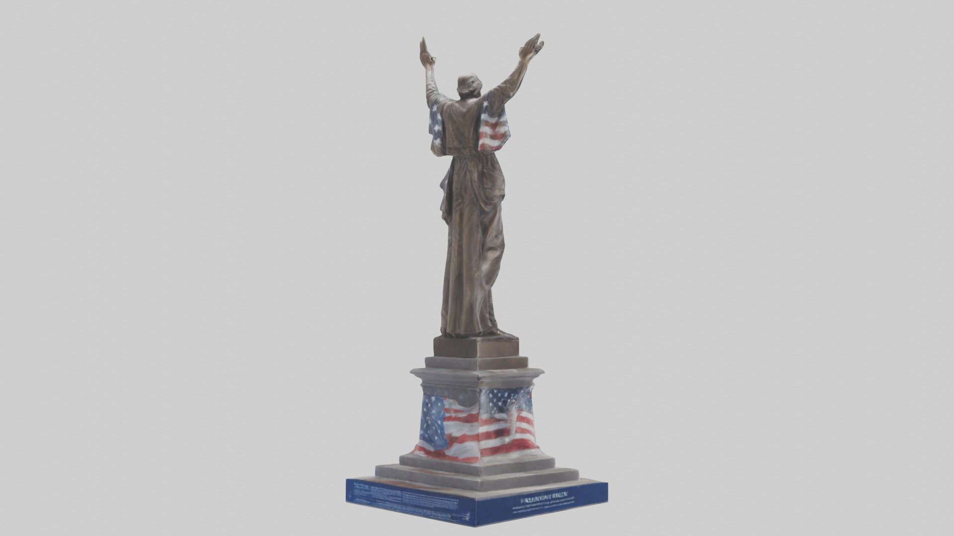 Freedom Forever statue model 3D model_2