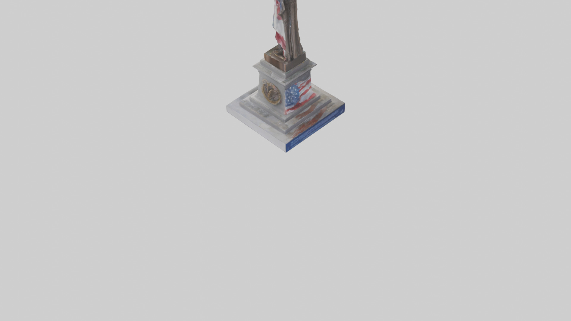 Freedom Forever statue model 3D model_3