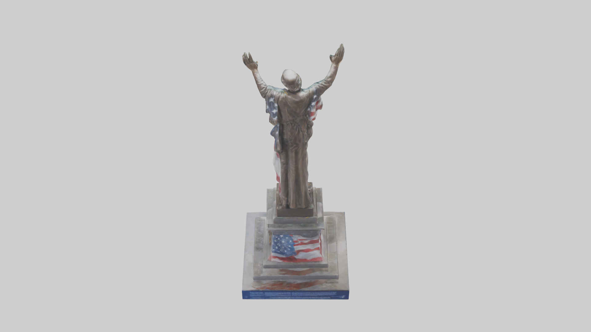 Freedom Forever statue model 3D model_15