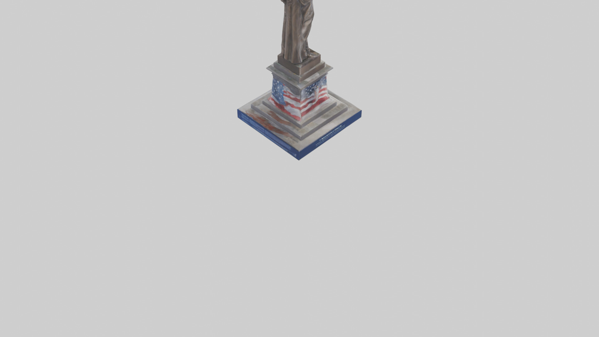 Freedom Forever statue model 3D model_4