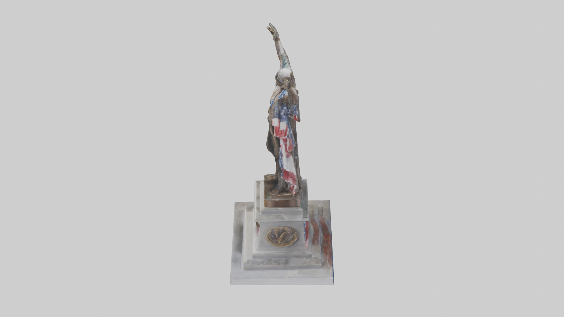 Freedom Forever statue model 3D model_17
