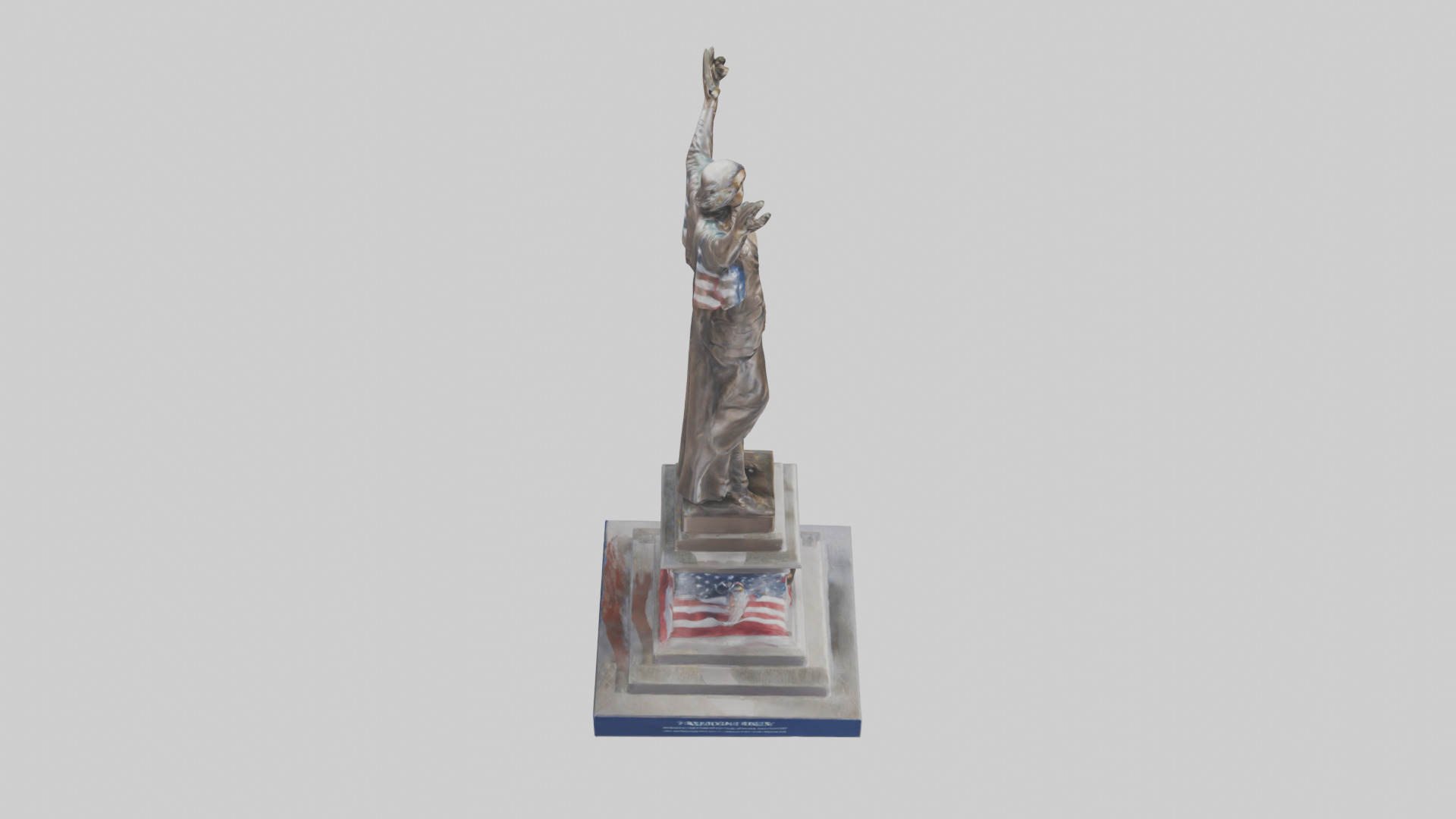 Freedom Forever statue model 3D model_18