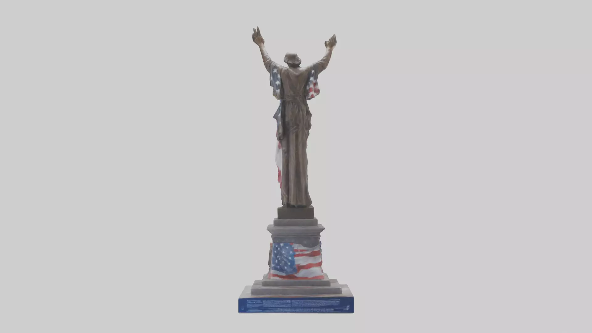 Freedom Forever statue model 3D model_0