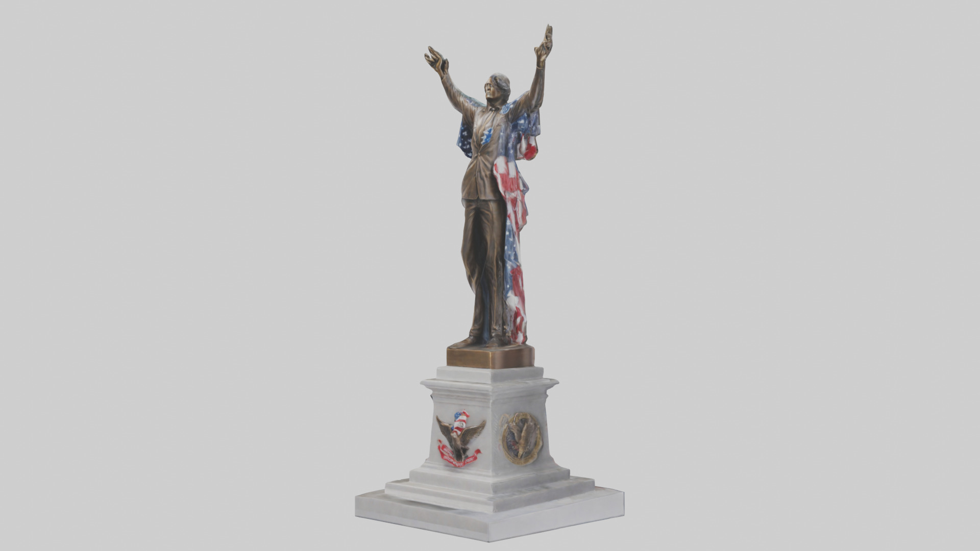 Freedom Forever statue model 3D model_8