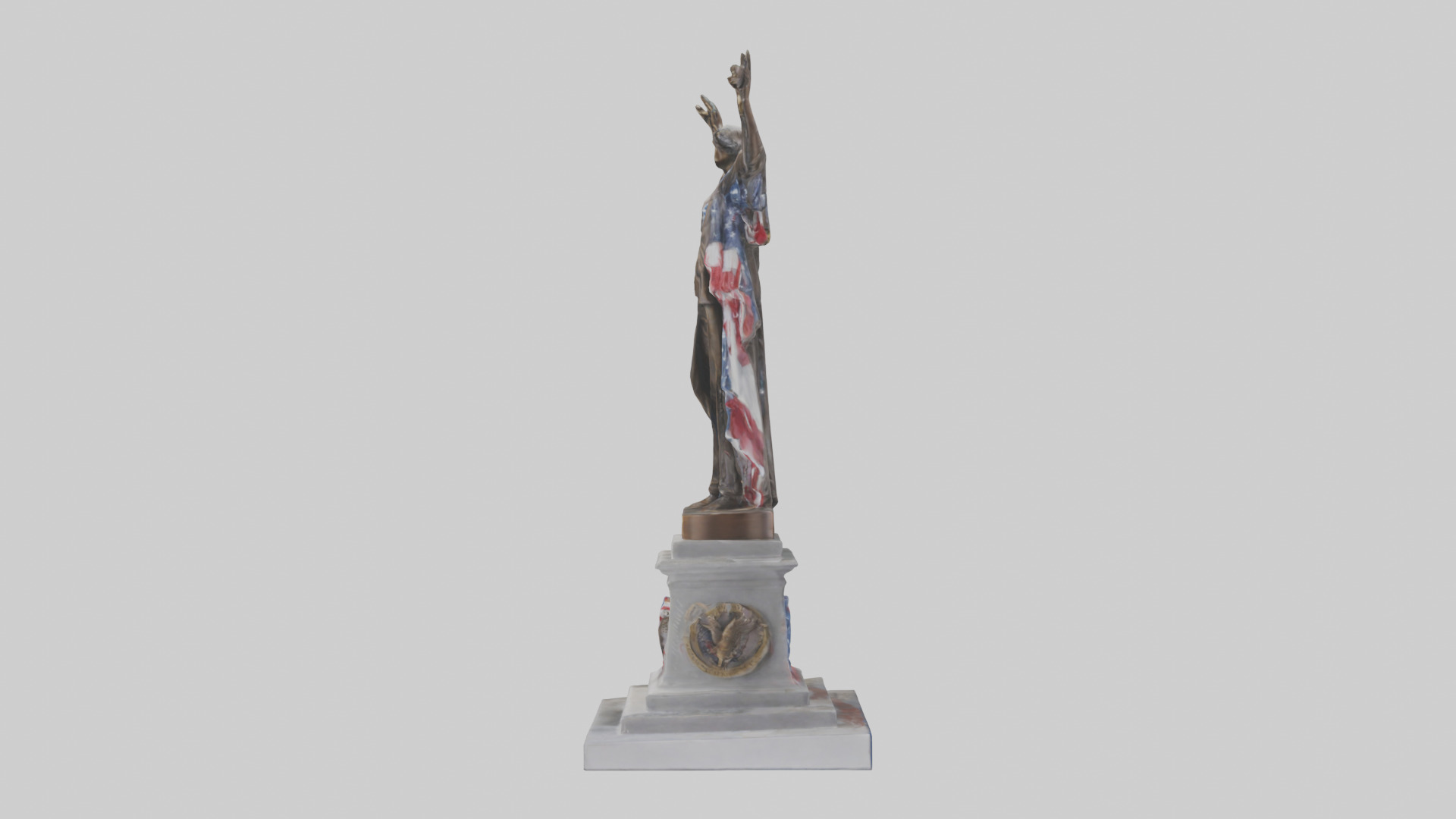 Freedom Forever statue model 3D model_12
