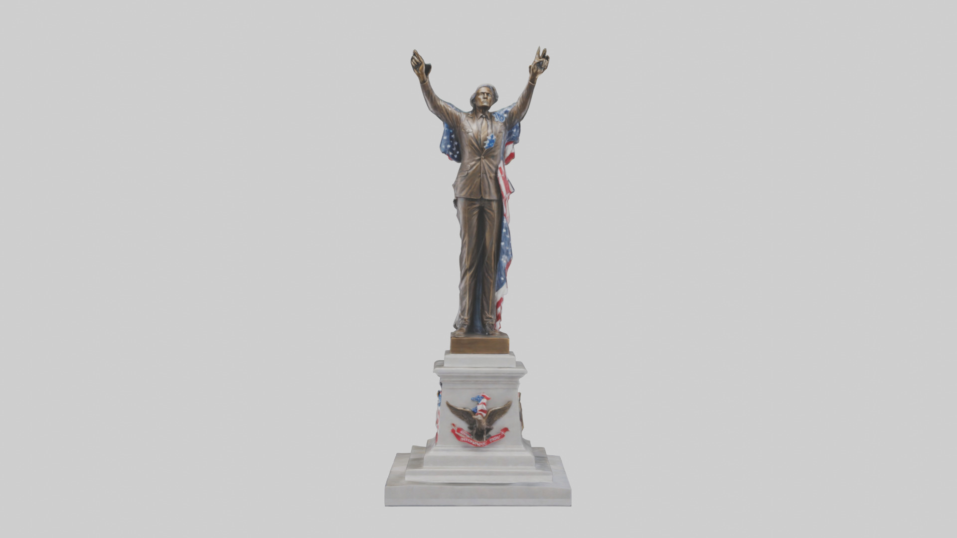 Freedom Forever statue model 3D model_9