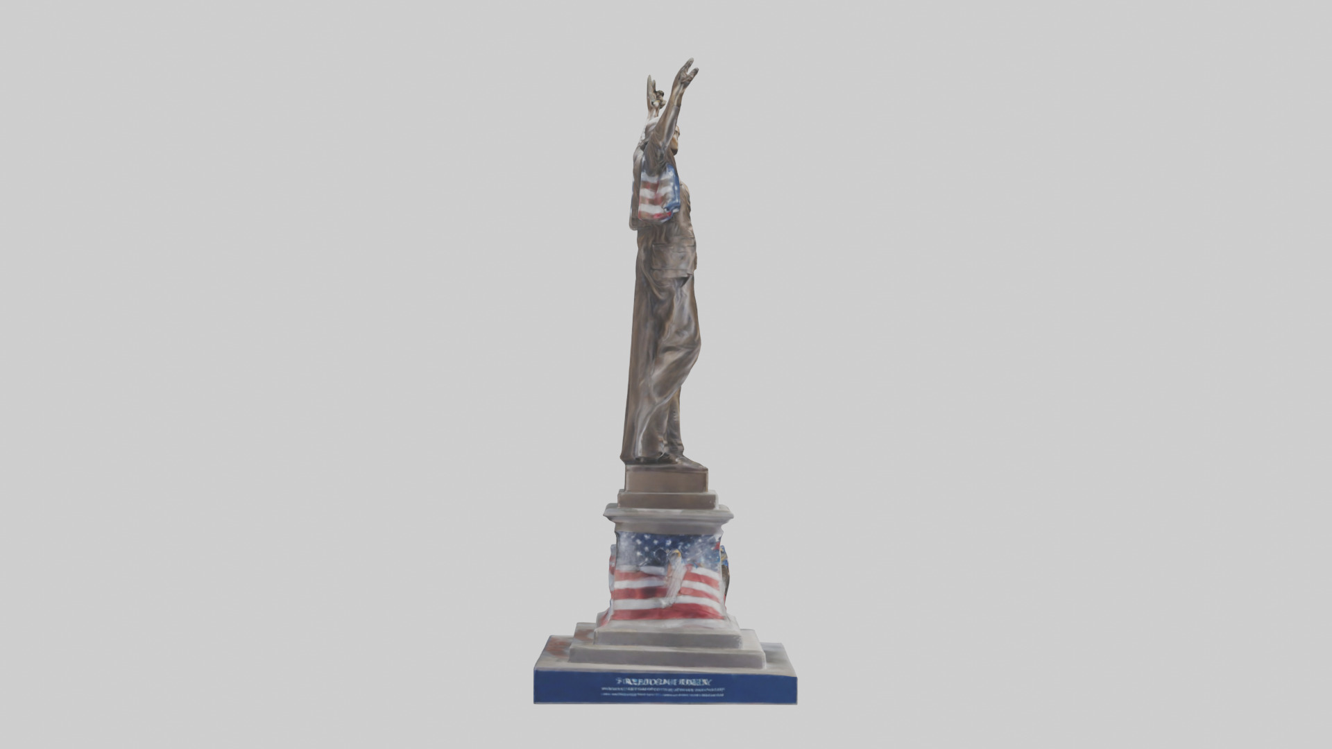 Freedom Forever statue model 3D model_13