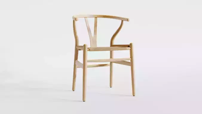 Wishbone chair 3D model