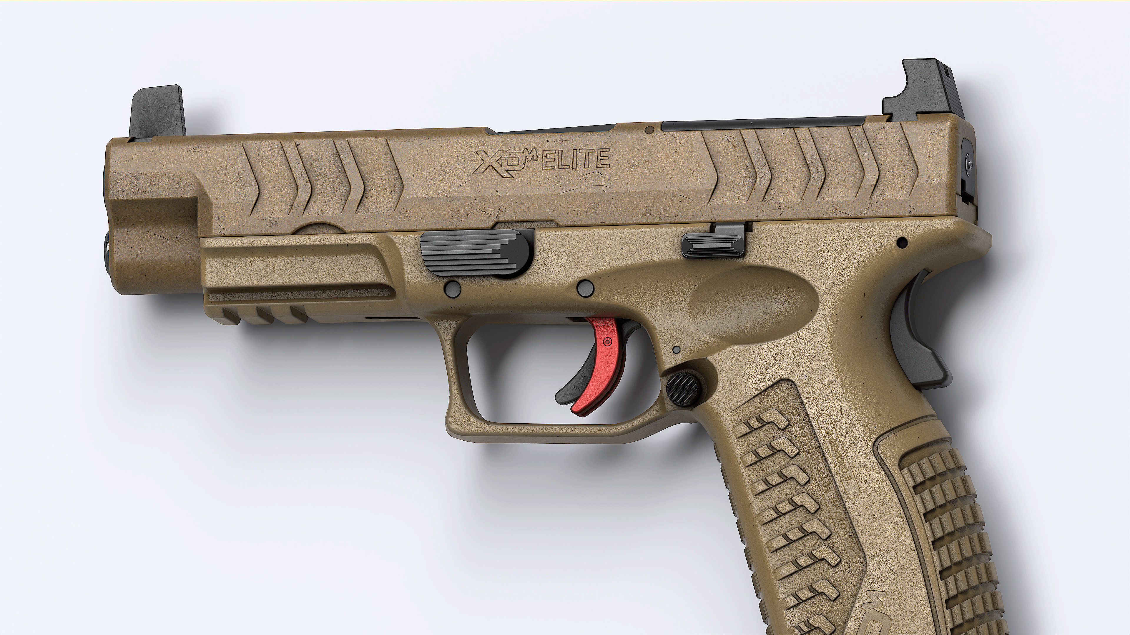 Springfield Armory XD M Elite Var 1 Low-poly 3D model_12