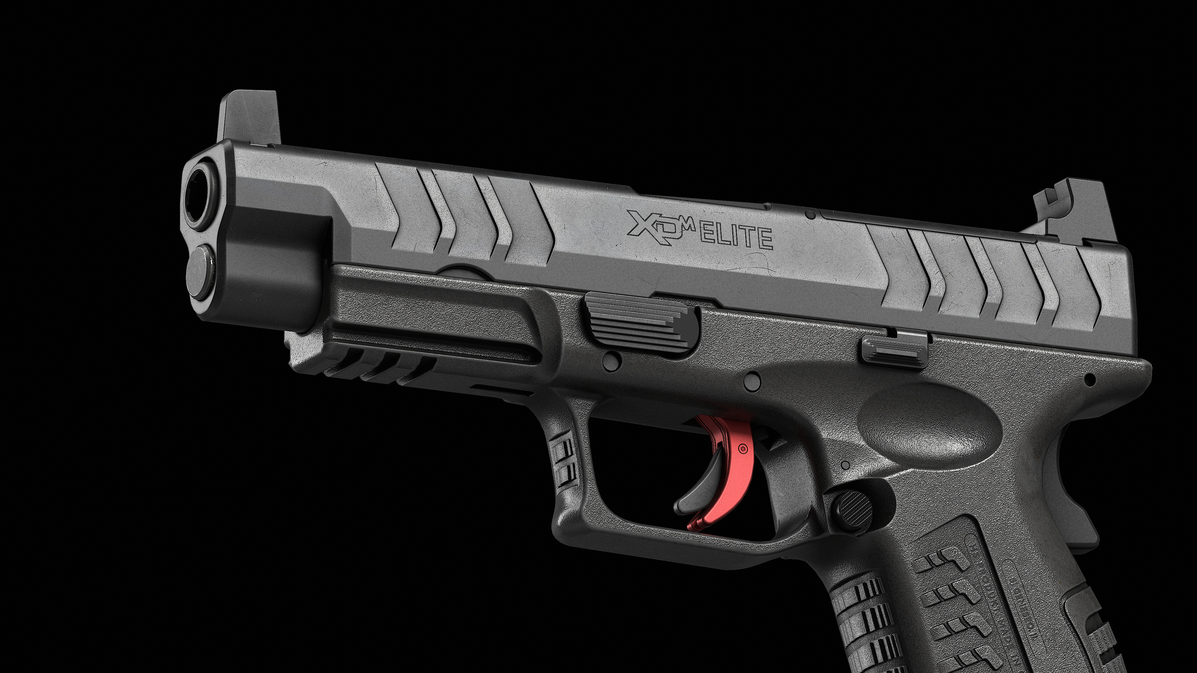 Springfield Armory XD M Elite Var 1 Low-poly 3D model_10
