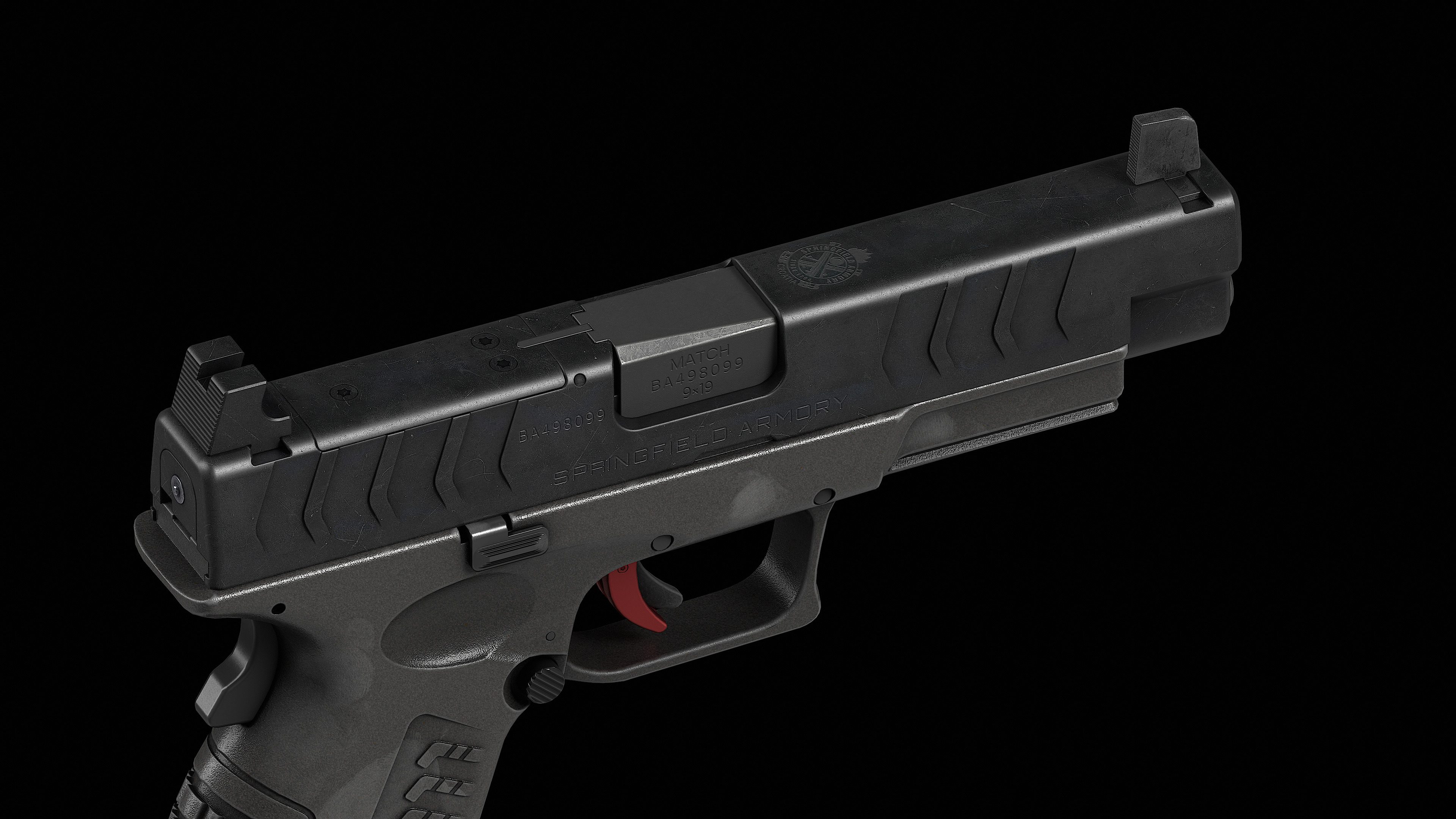 Springfield Armory XD M Elite Var 1 Low-poly 3D model_9