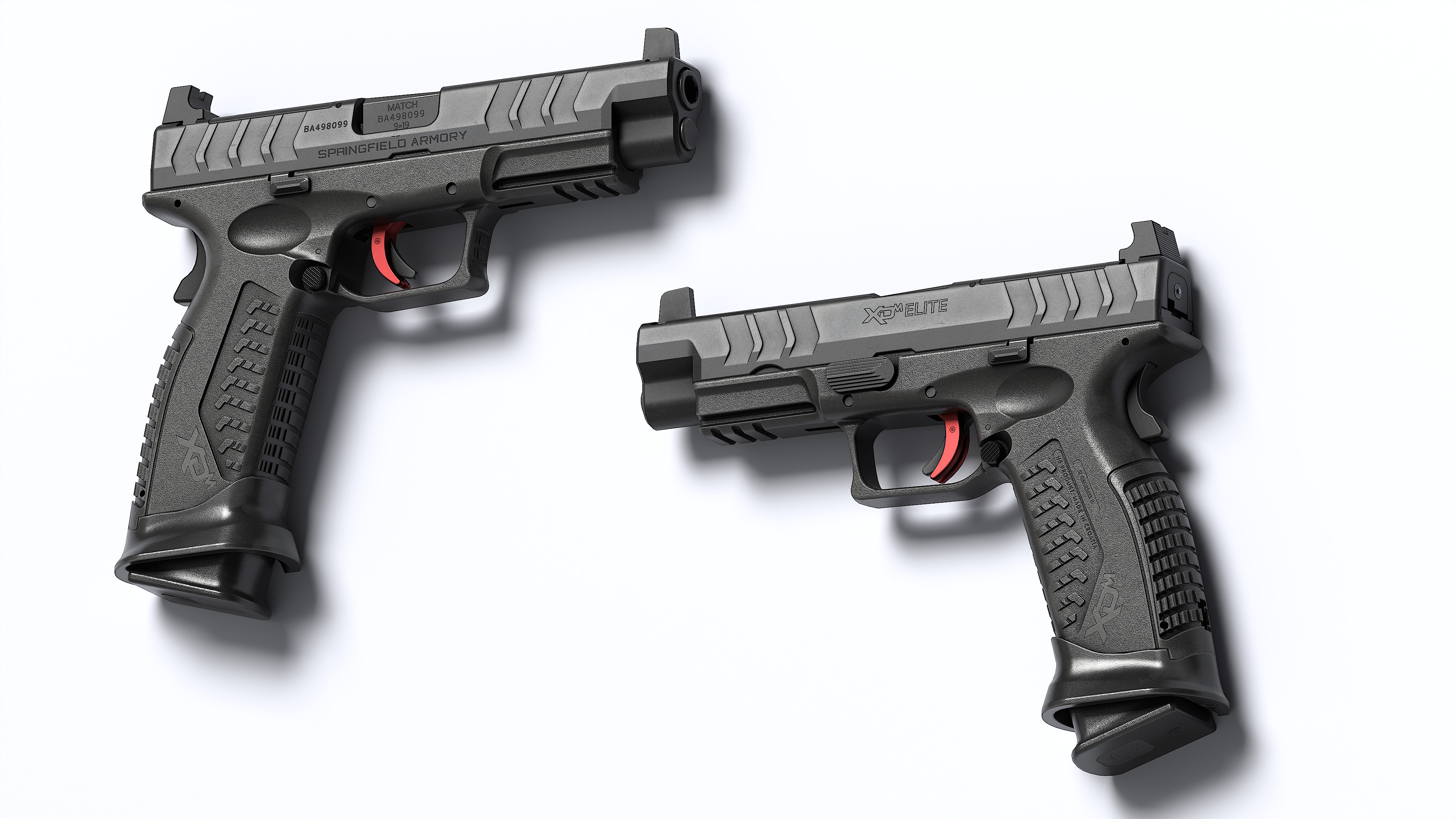 Springfield Armory XD M Elite Var 1 Low-poly 3D model_1