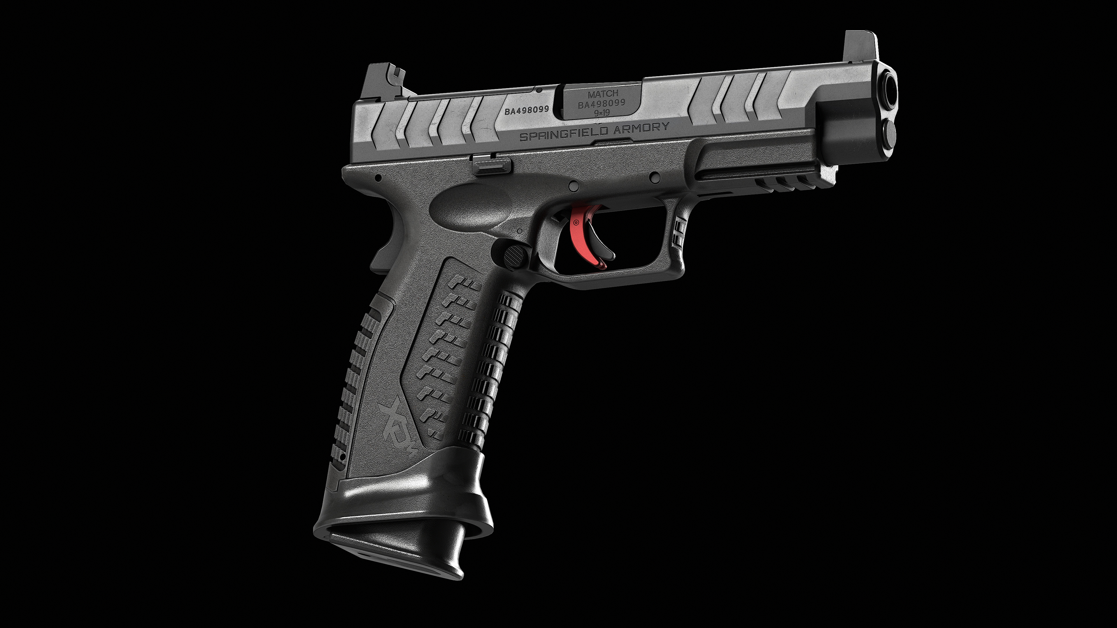 Springfield Armory XD M Elite Var 1 Low-poly 3D model_2