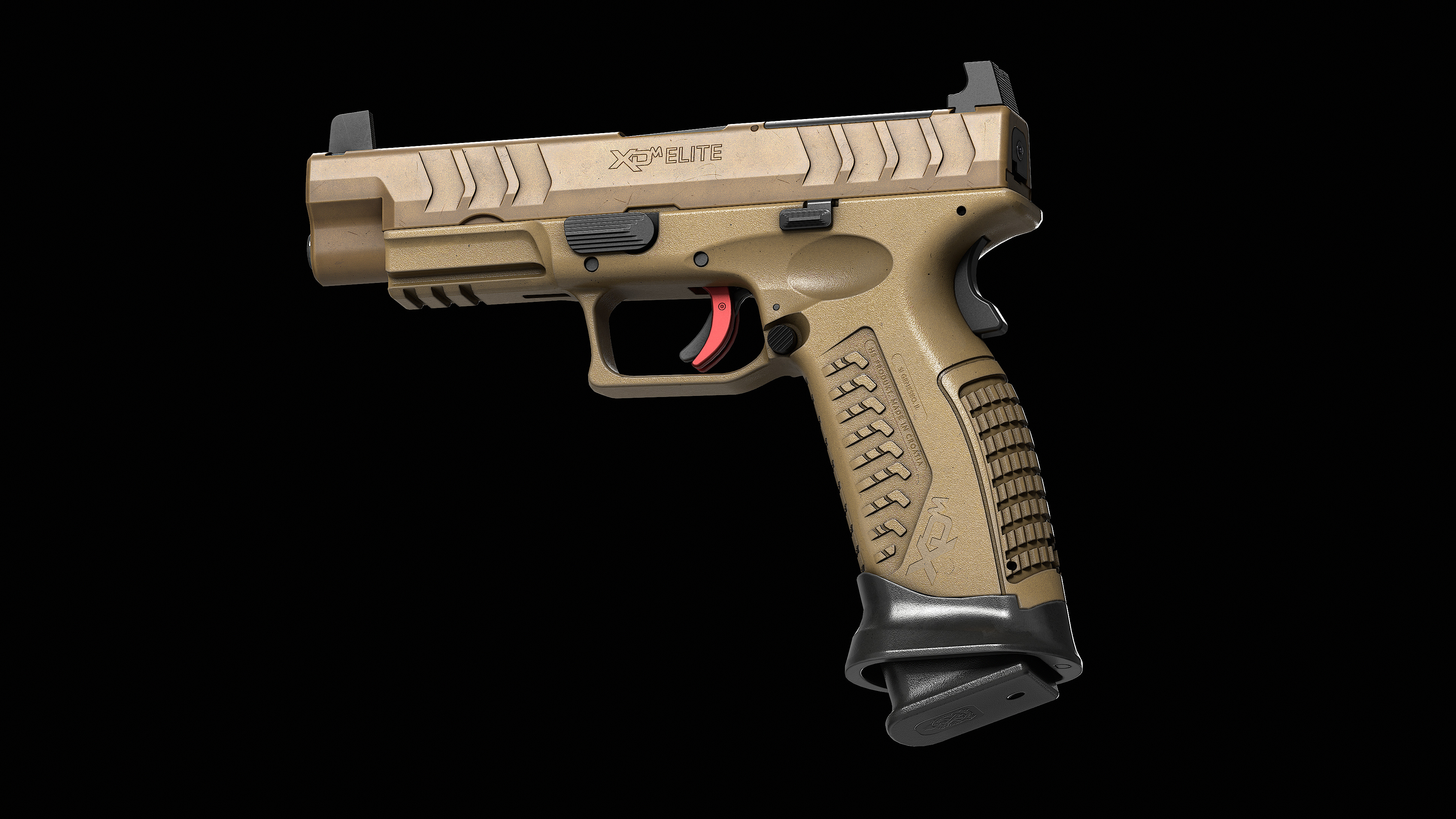 Springfield Armory XD M Elite Var 1 Low-poly 3D model_4