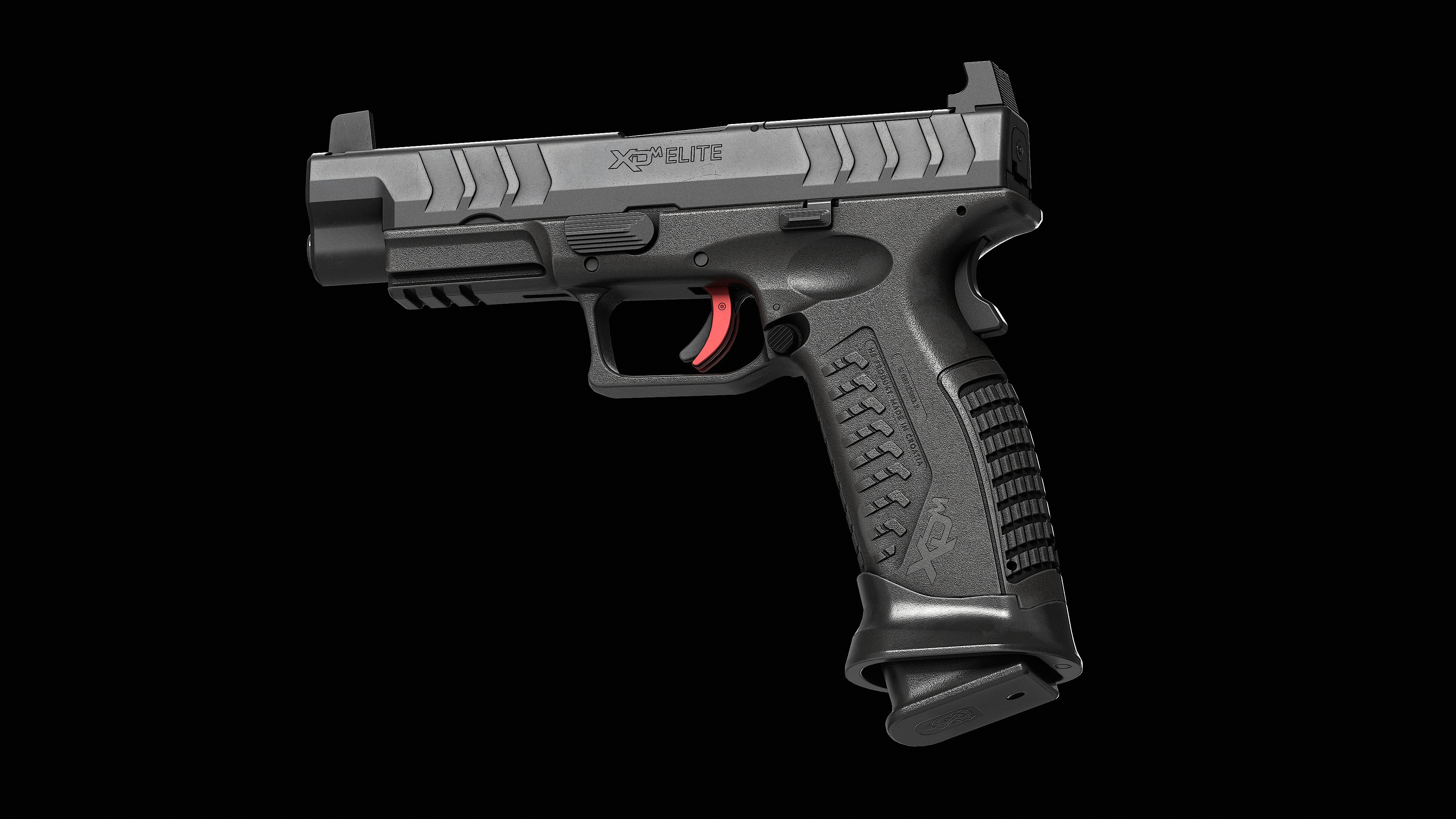 Springfield Armory XD M Elite Var 1 Low-poly 3D model_5