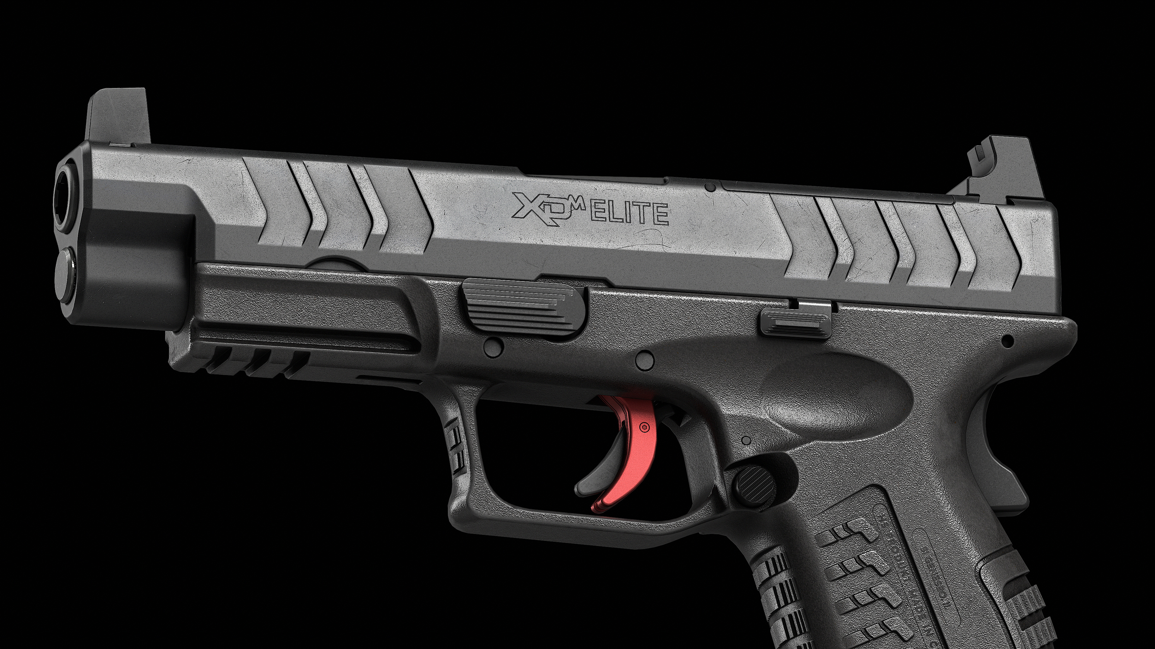 Springfield Armory XD M Elite Var 1 Low-poly 3D model_6