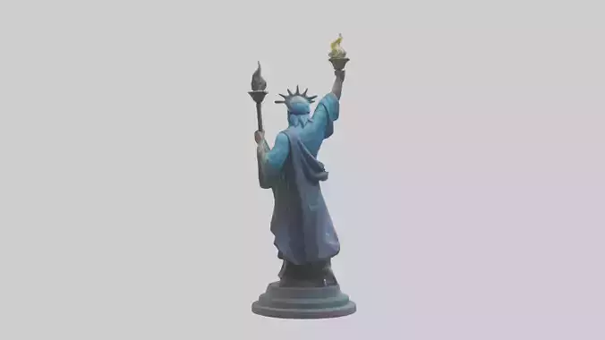 Freedom Reignited statue model 3D model